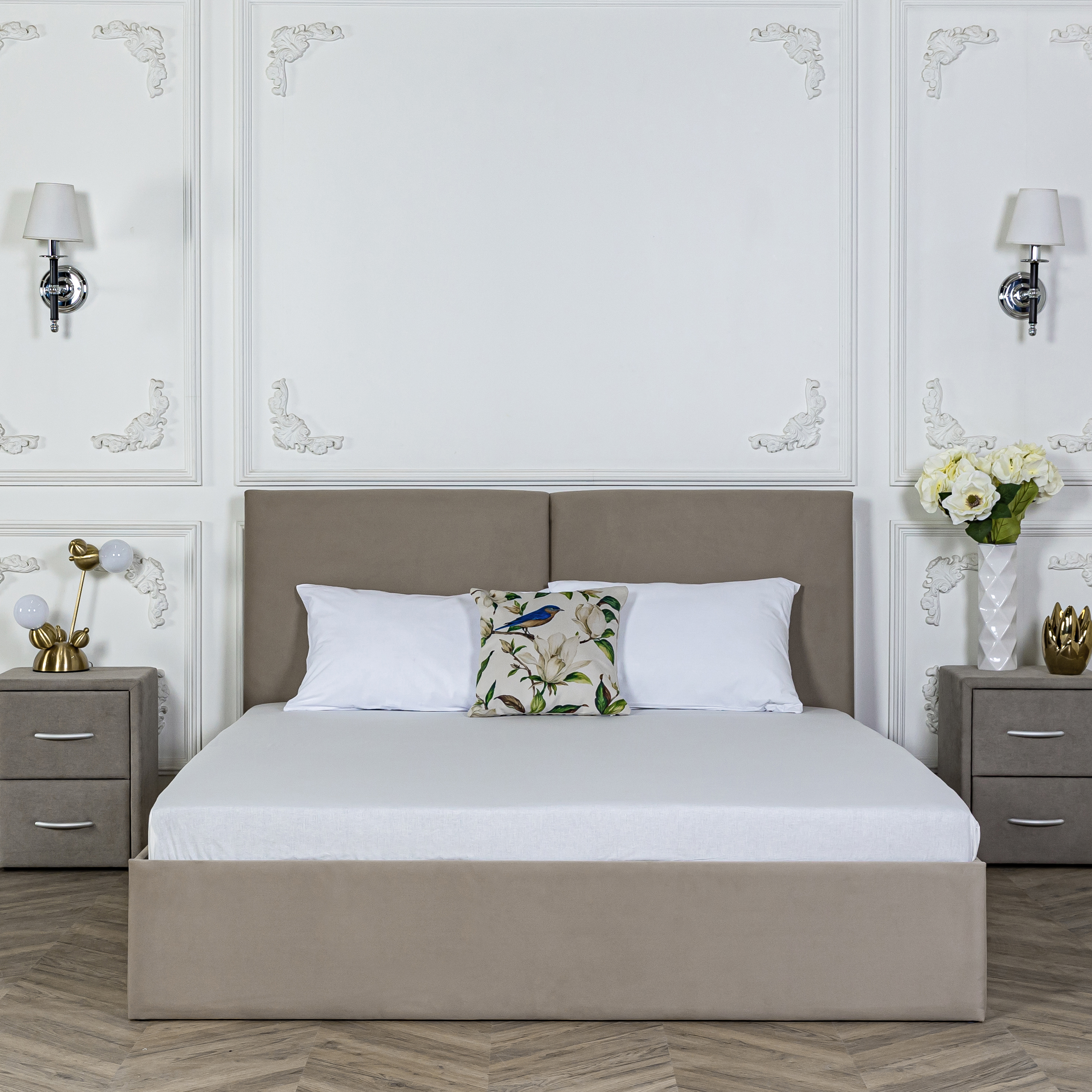 Изображение товара Кровать Dg-home Альба 166x100x200 см бежевый с ящиком и подъемным механизмом