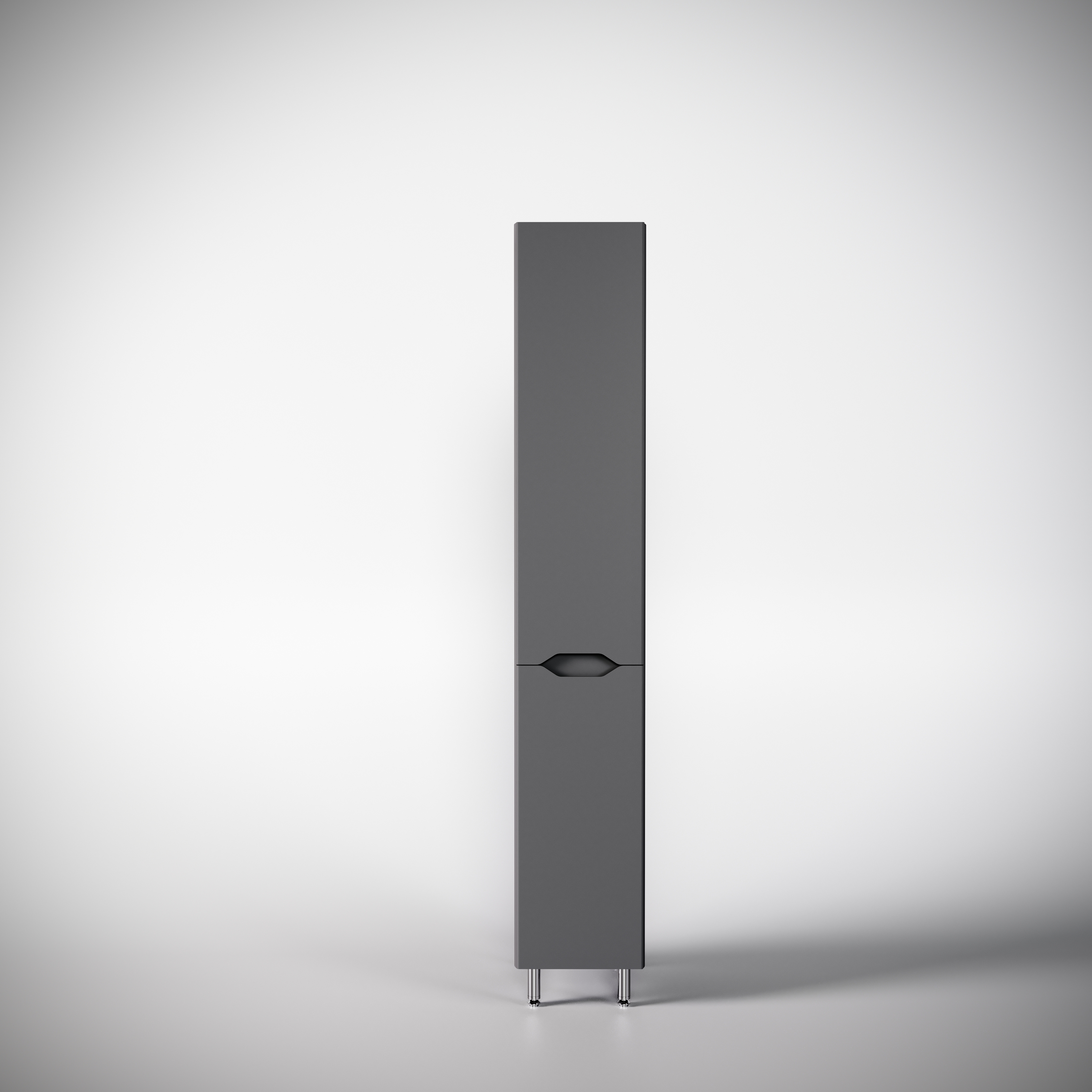 Изображение товара Пенал для ванной Style Line Марелла Plus CC-00002444 L с корзиной серый