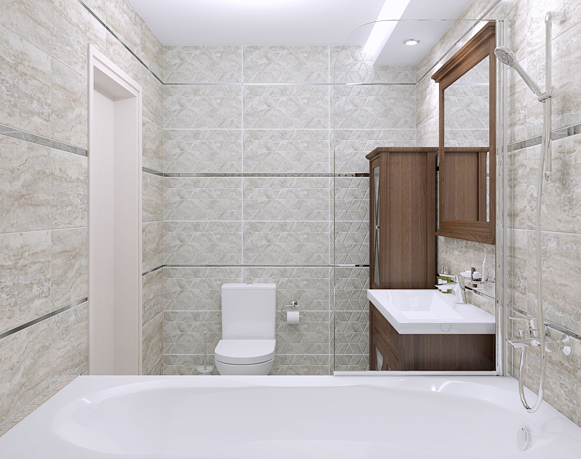 Изображение товара Керамическая плитка Laparet Echo серый 60х30 см для стен и облицовки