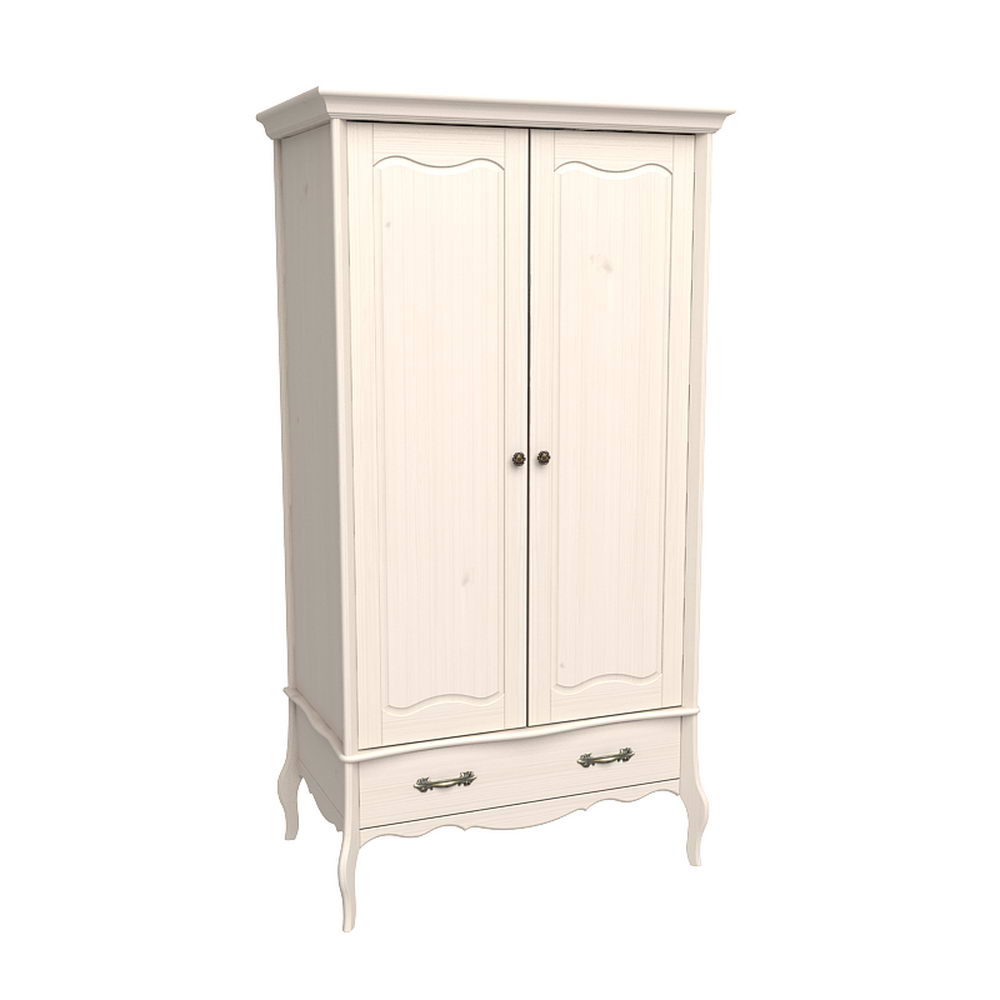 Изображение товара Двухдверный шкаф из сосны в стиле прованс 111х210 см