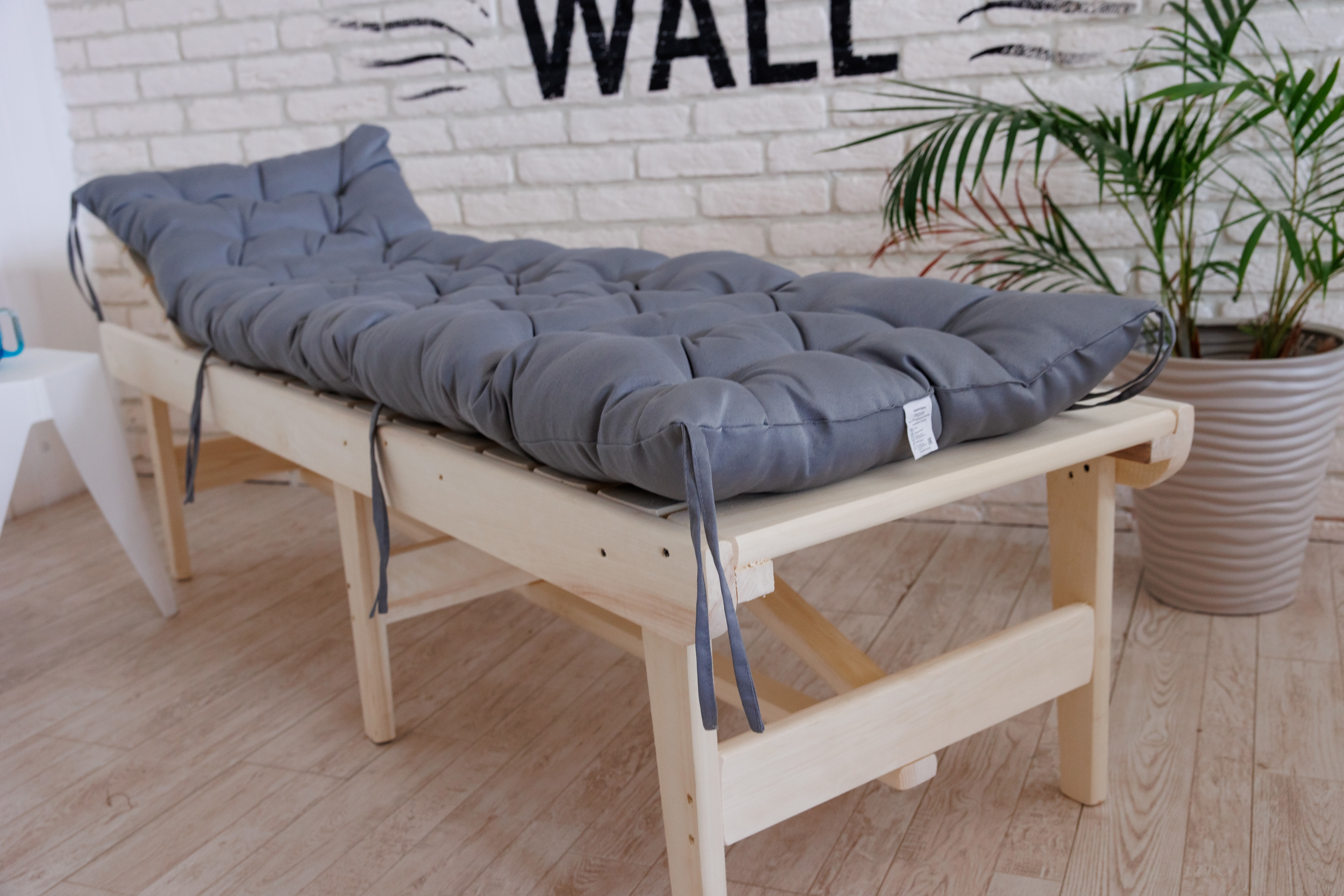 Изображение товара Матрас для садовых качелей Alberica серый 180x55 см