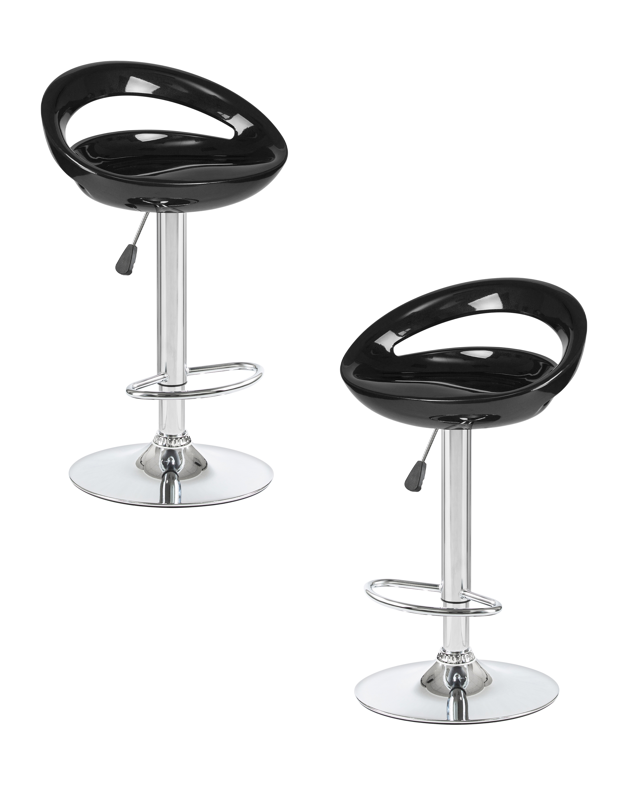 Изображение товара Барный стул Dobrin Disco lm-1010 с регулировкой высоты и вращением черный 2 шт