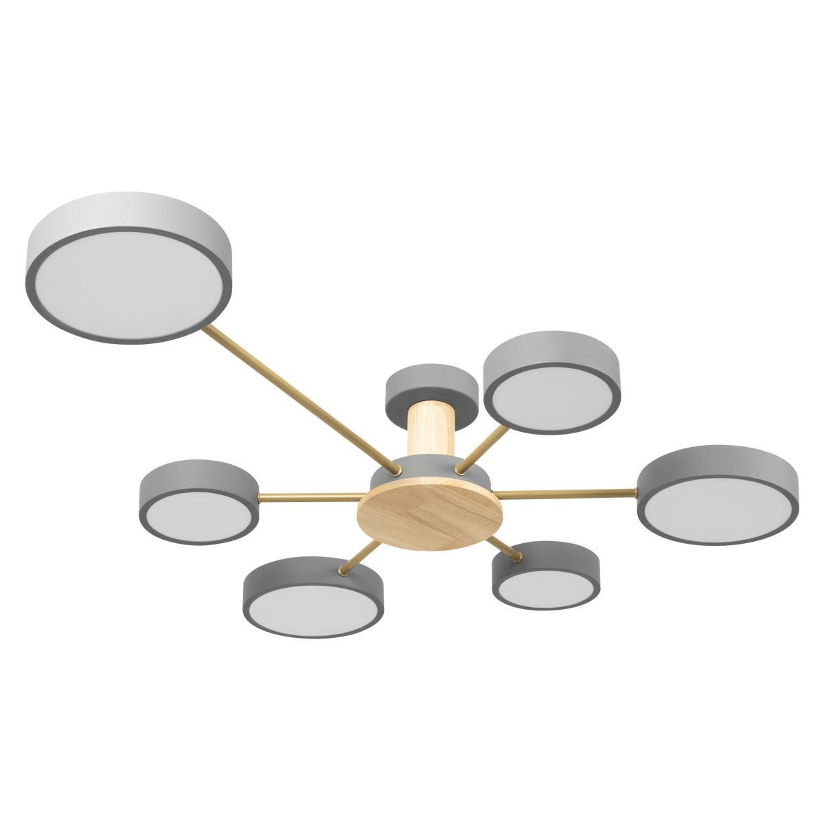 Изображение товара Люстра потолочная светодиодная Loft it Sunrise 10316--6 grey 2 м² нейтральный белый свет