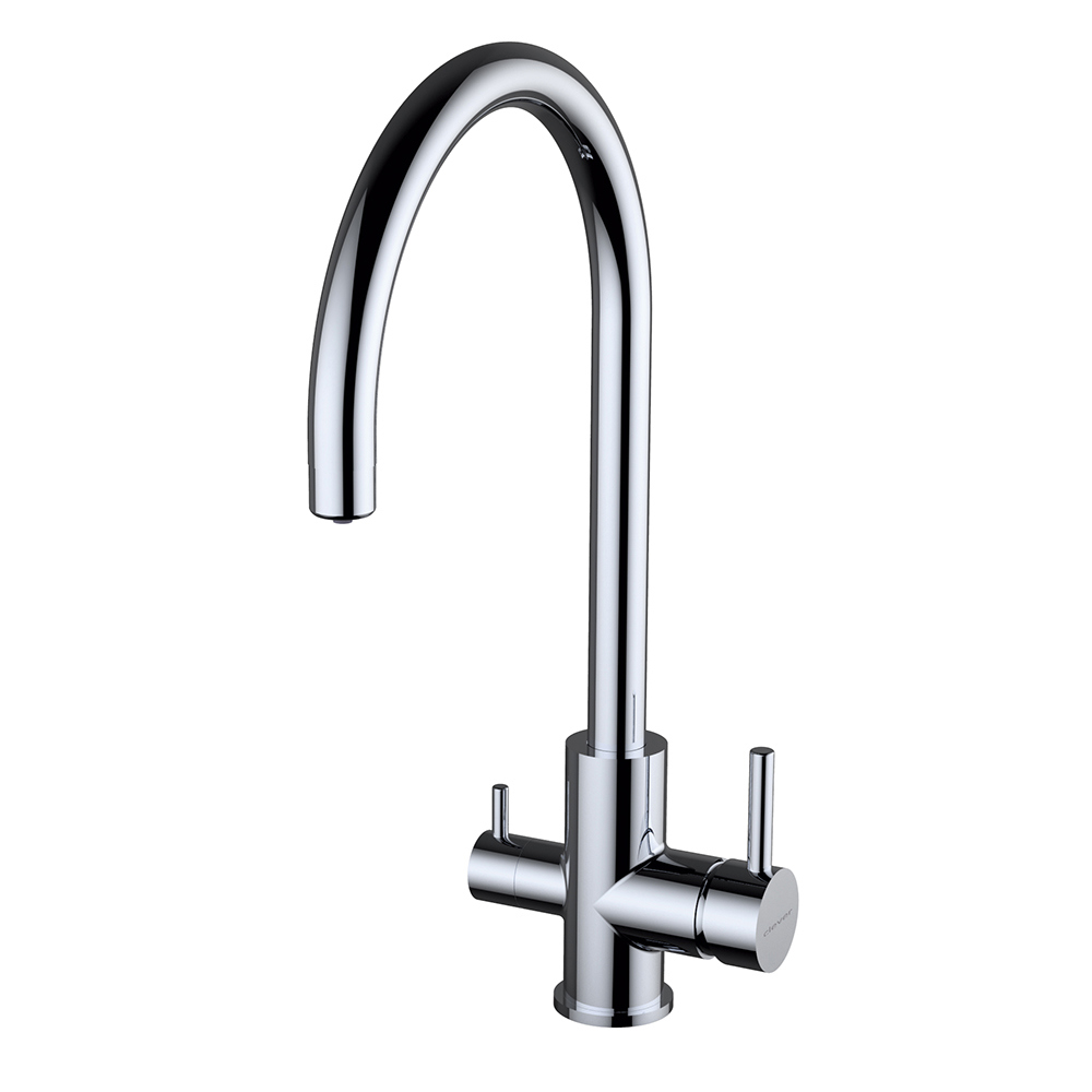 Изображение товара Смеситель для кухни Clever 60150 поворотный излив 40 см цвет хром Изображение товара Смеситель для кухни Clever 60150 поворотный излив 40 см цвет хром
