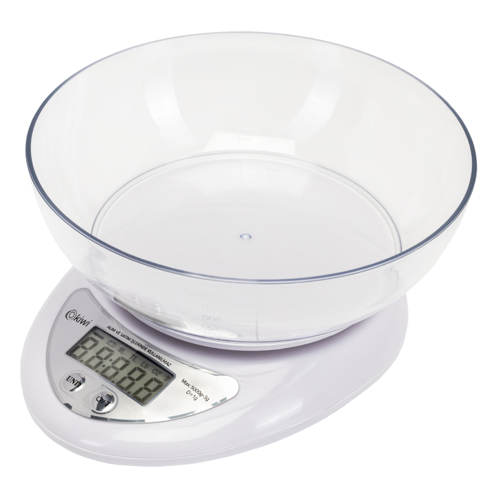 Изображение товара Электронные кухонные весы KIWI KKS-1153W до 5 кг с дисплеем и функцией Тара