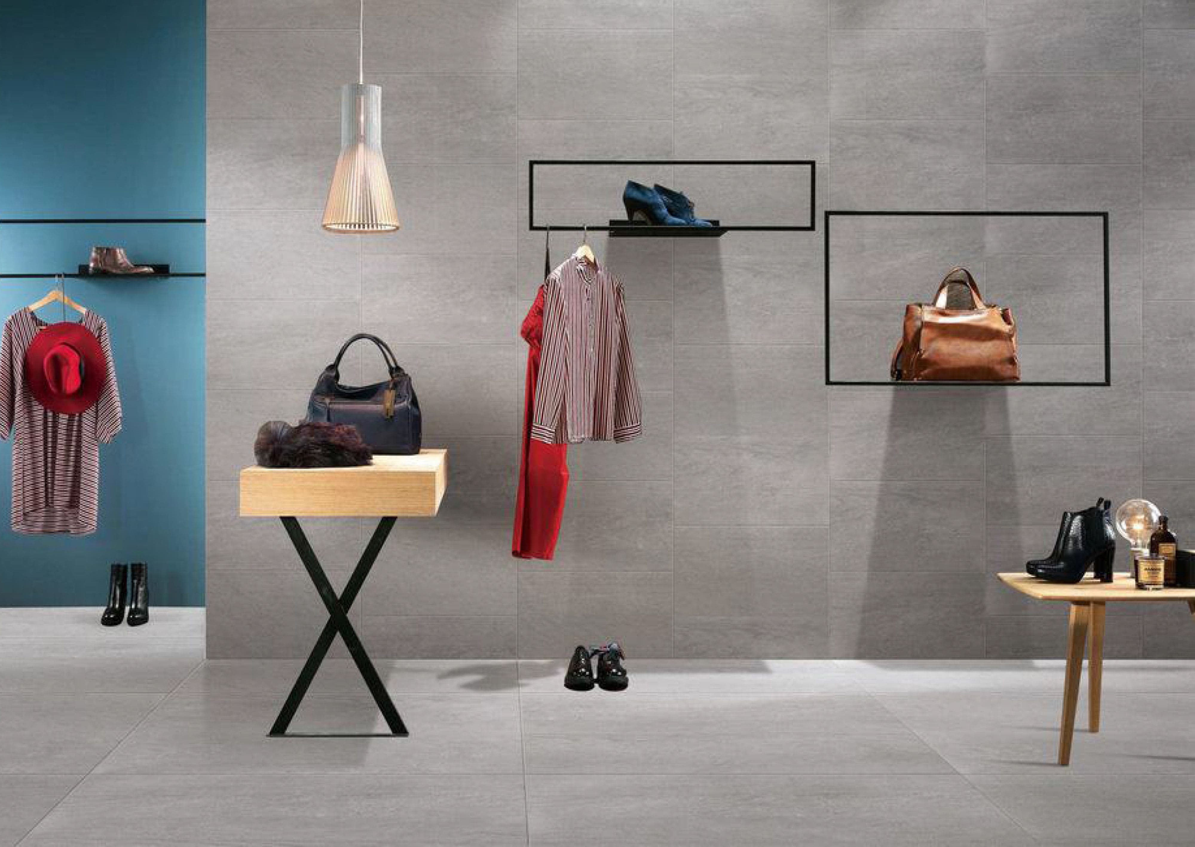 Изображение товара Керамогранит BASCONI HOME Metro Stone 60x120 см серый - прочное покрытие для пола и стен