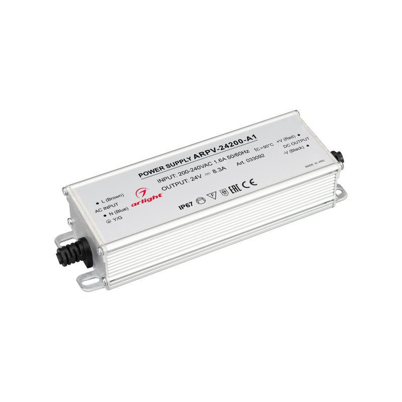 Изображение товара Блок питания Arlight 033092 24 В 200 Вт IP67 для светодиодов