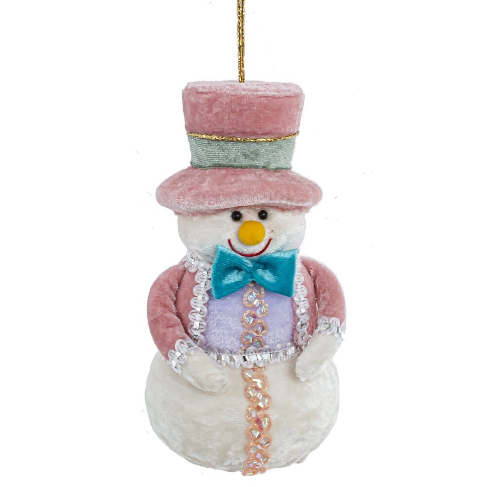 Изображение товара Елочная игрушка 806945 15 см x 8 см розовый