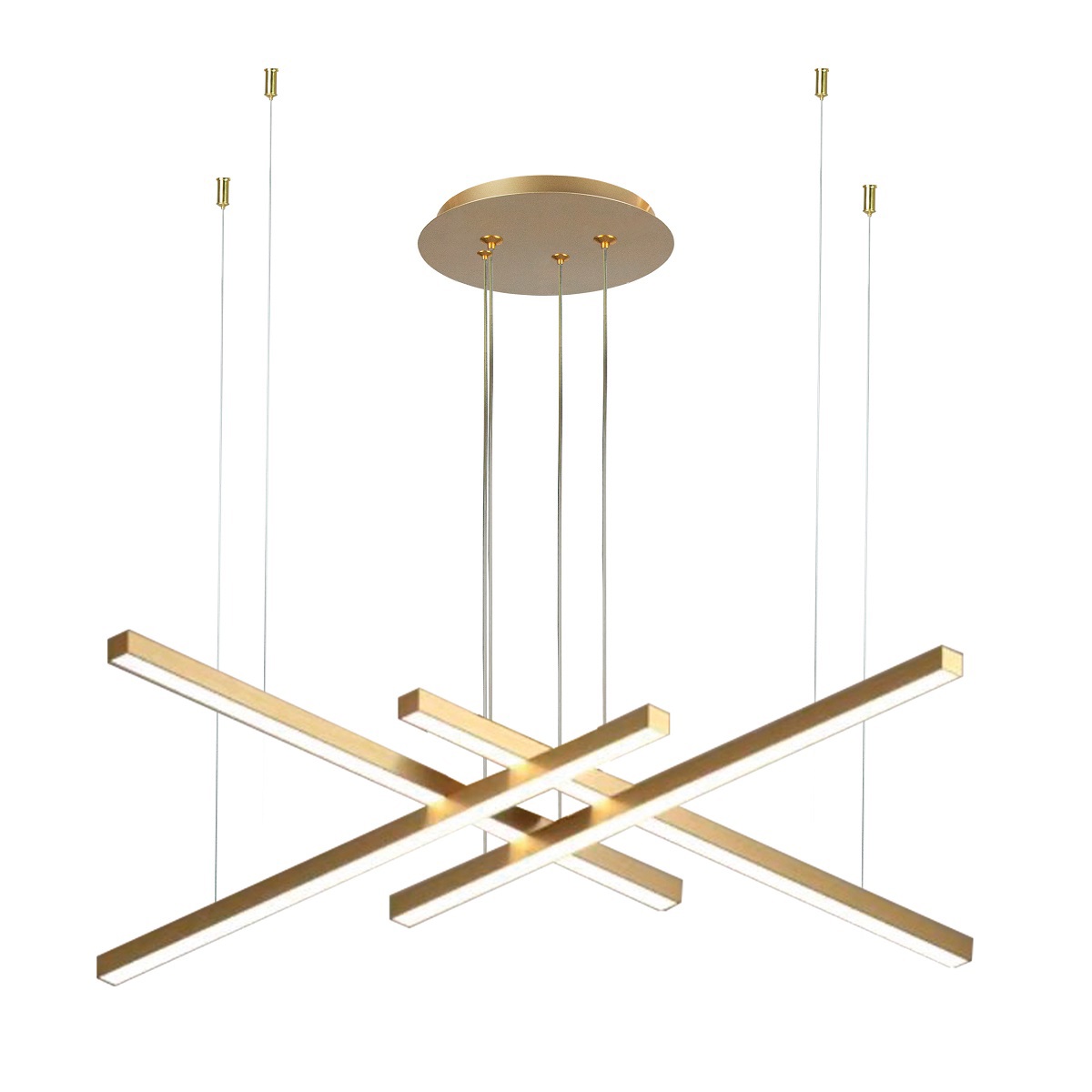 Изображение товара Люстра подвесная светодиодная Lightstar Palla с пультом управления 2 м² регулируемый белый свет цвет золотистый