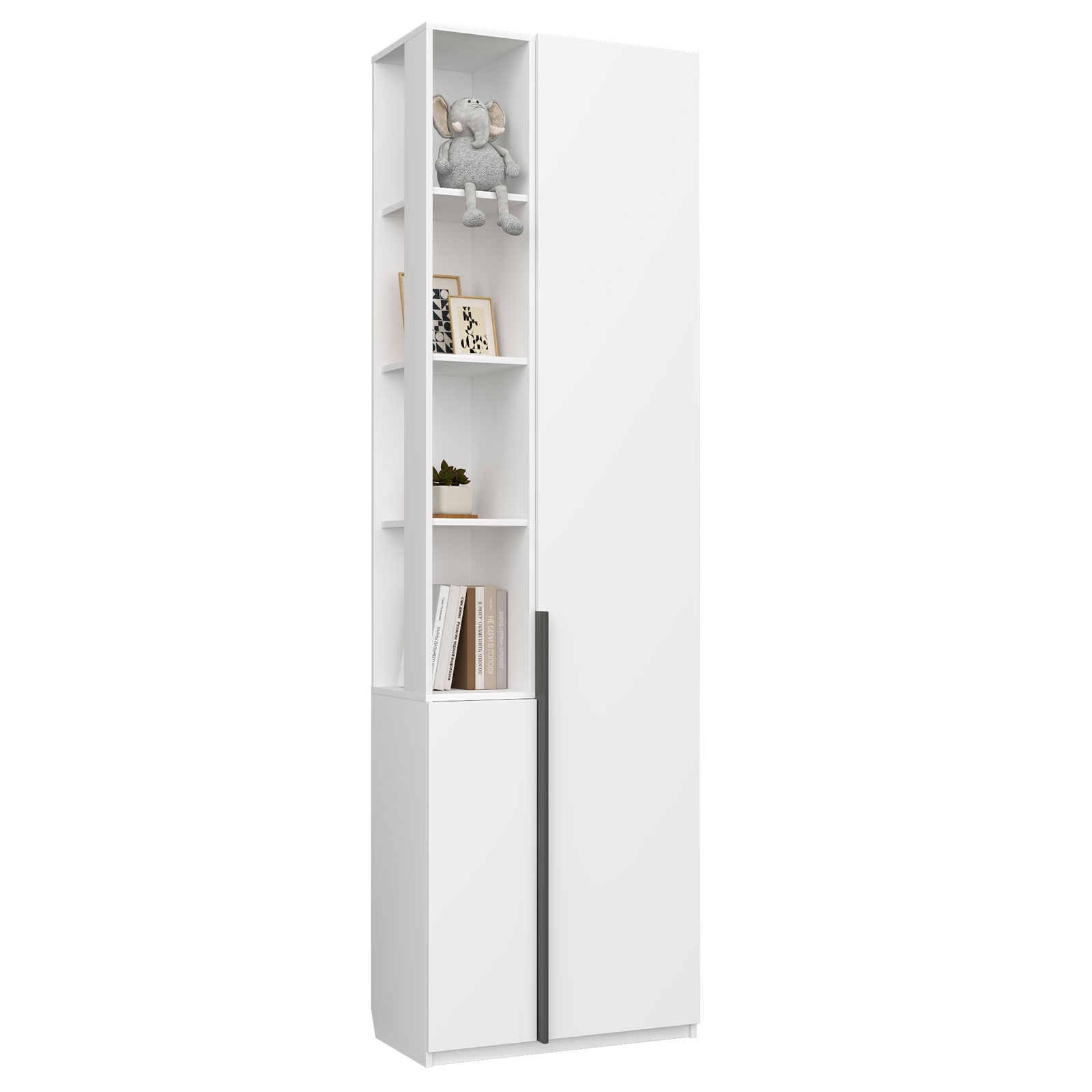 Изображение товара Стеллаж с полками Гк аквилон 65.1x220.5x35 см нагрузка до 5 кг ЛДСП цвет белый премиум