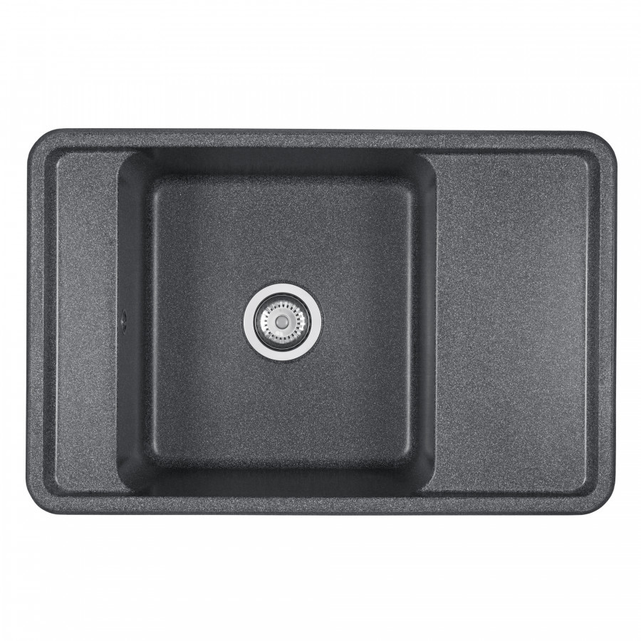 Изображение товара Мойка для кухни Aquaton Беллис 78х51 см искусственный камень темно-серый
