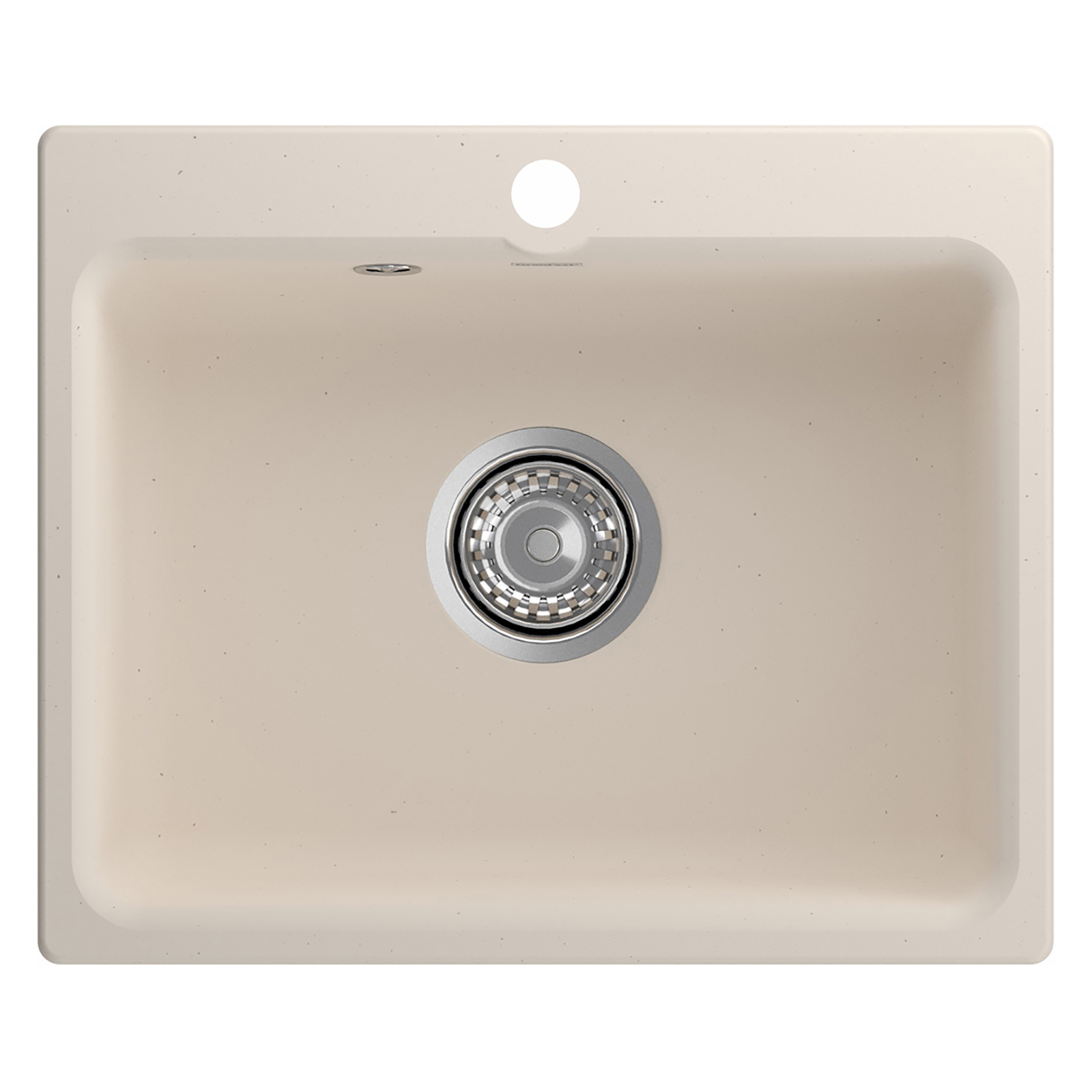 Изображение товара Мойка для кухни Granfest Smart 520 43x52 см глубина чаши 16 см литьевой мрамор цвет кремовый, слоновая кость, белый матовый, белый с оттенком слоновой кости