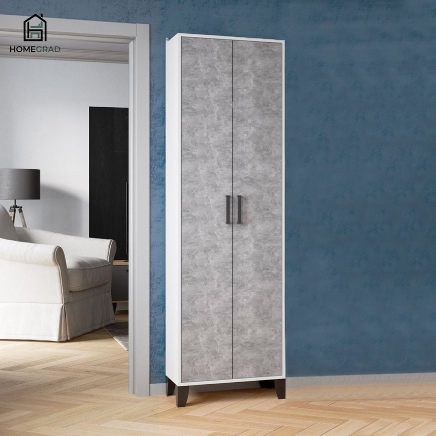 Изображение товара Шкаф Homegrad 100513/00 60x200x34 см ЛДСП белый