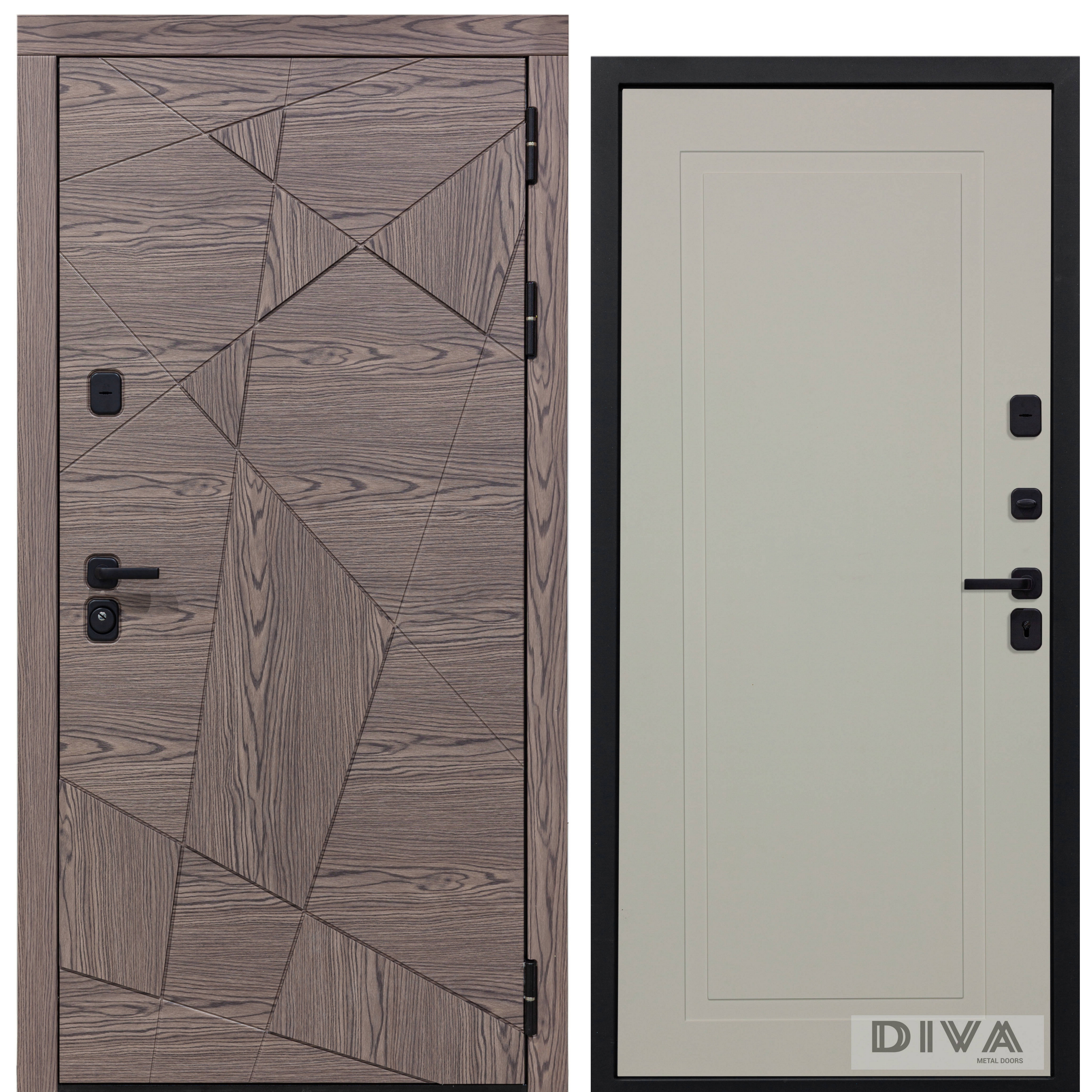 Изображение товара Входная дверь Diva Line 40 УТ-00074851 960x2050см правая цвет коричневый
