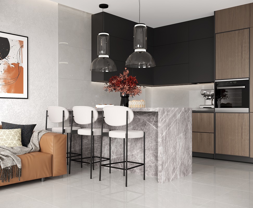 Изображение товара Керамогранит Laparet French Smoke 60x60 серый 1.44 м²