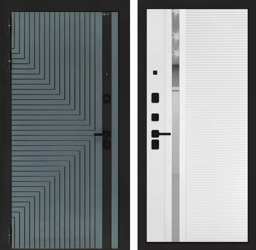 Изображение товара Входная дверь Лабиринт Кредор с зеркалом и усиленной защитой, 205x96 см