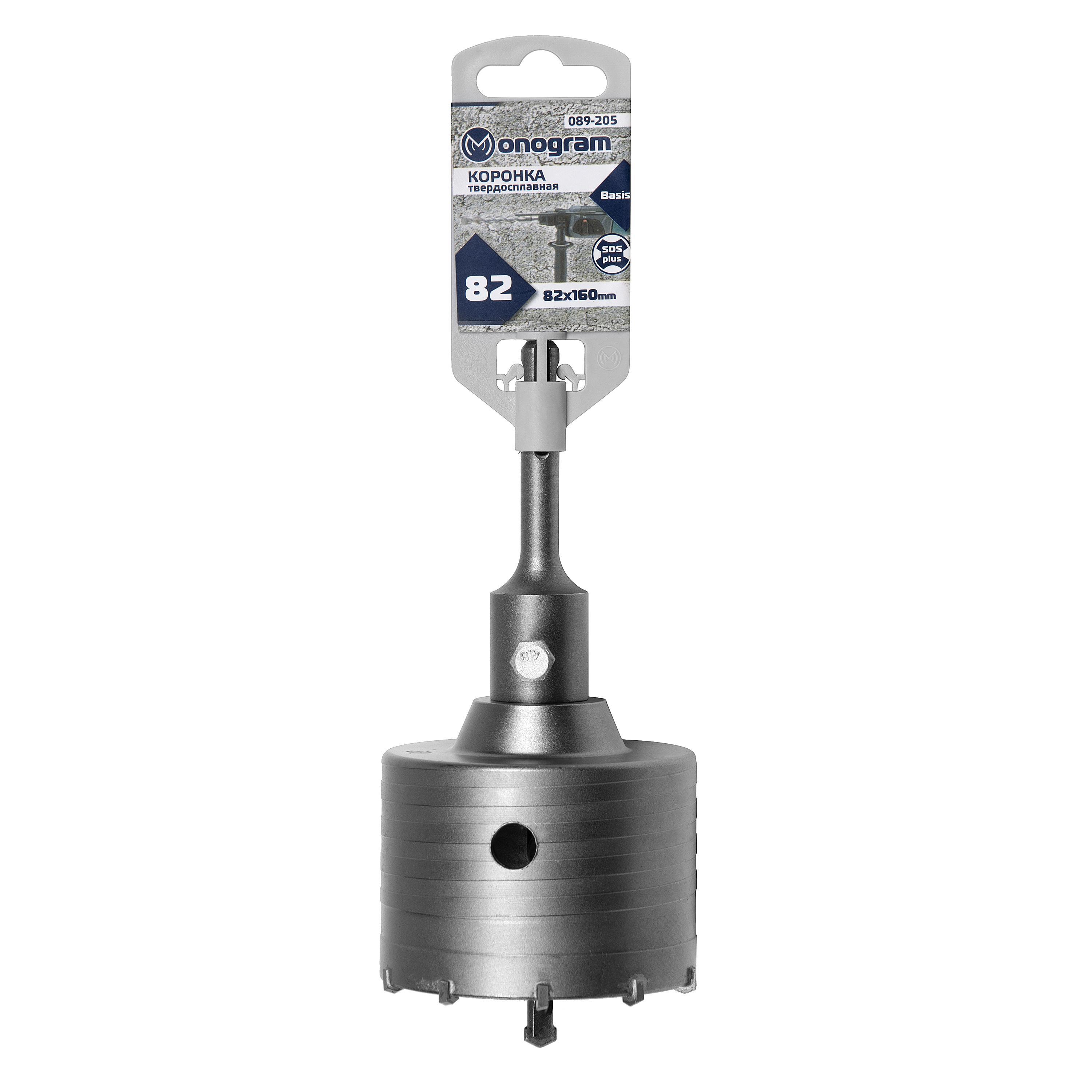 Изображение товара Коронка твердосплавная Monogram 82x50/160 мм SDS-plus