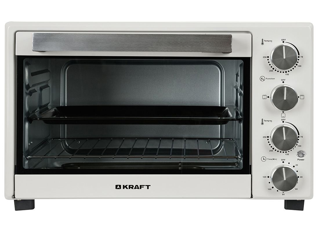 Изображение товара Электропечь Kraft 1600 Вт 38 л механический таймер белая