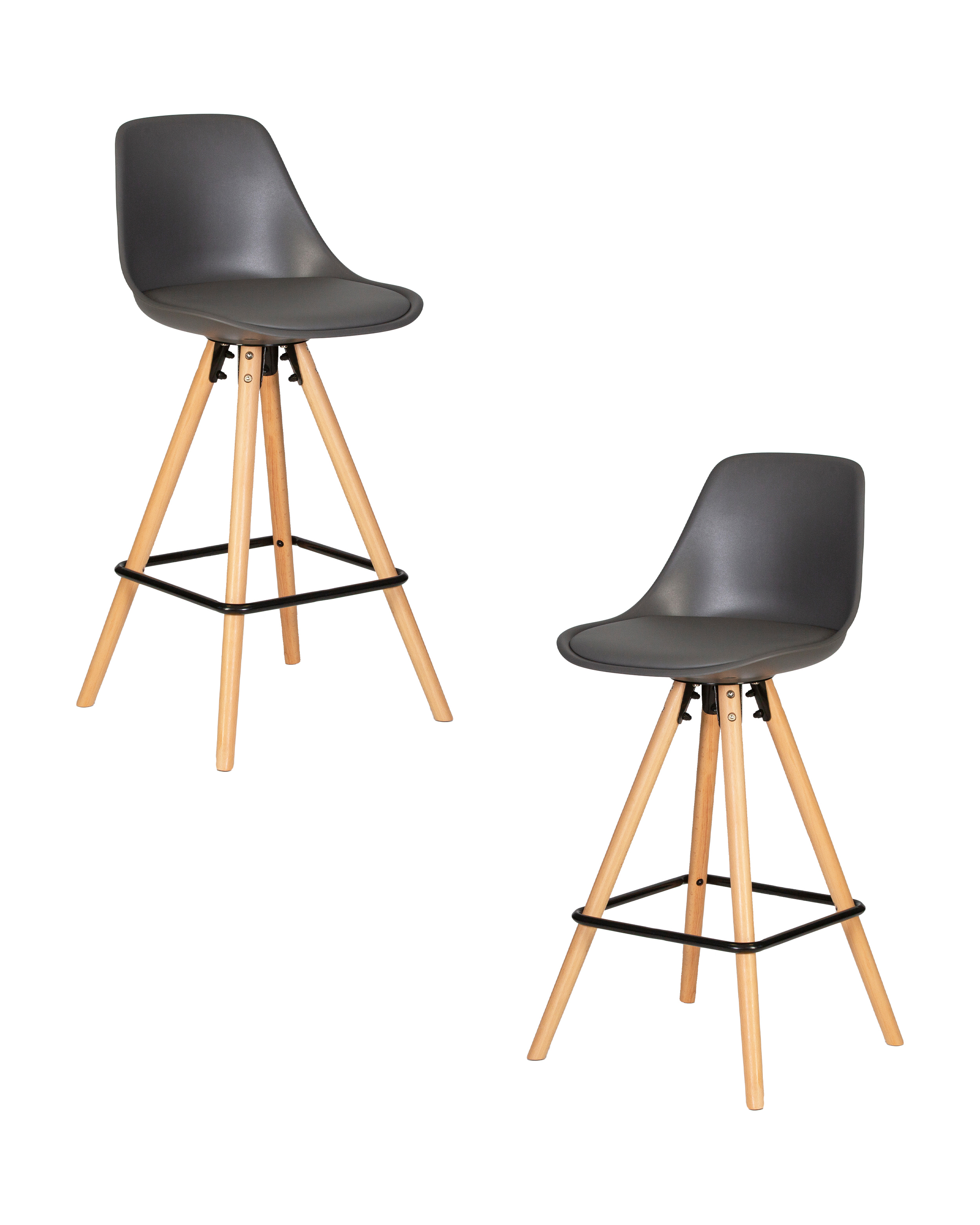 Изображение товара Барный стул Dobrin Ronni lmZL-PP759A-1 темно-серый 2 шт