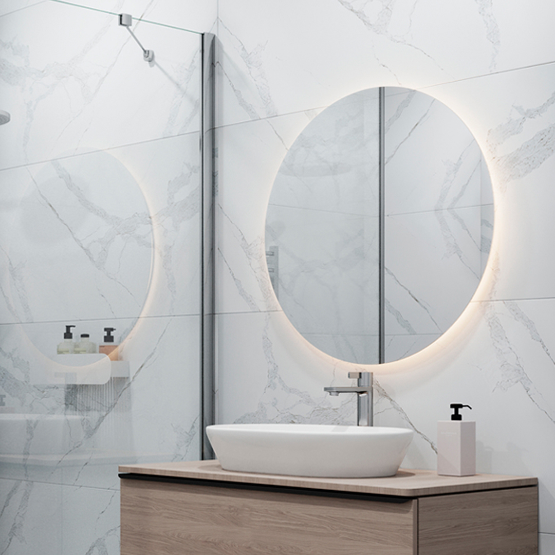 Изображение товара Керамогранит Керамопро Мрамор Santa 2 light 60x120 60x120см цвет белый