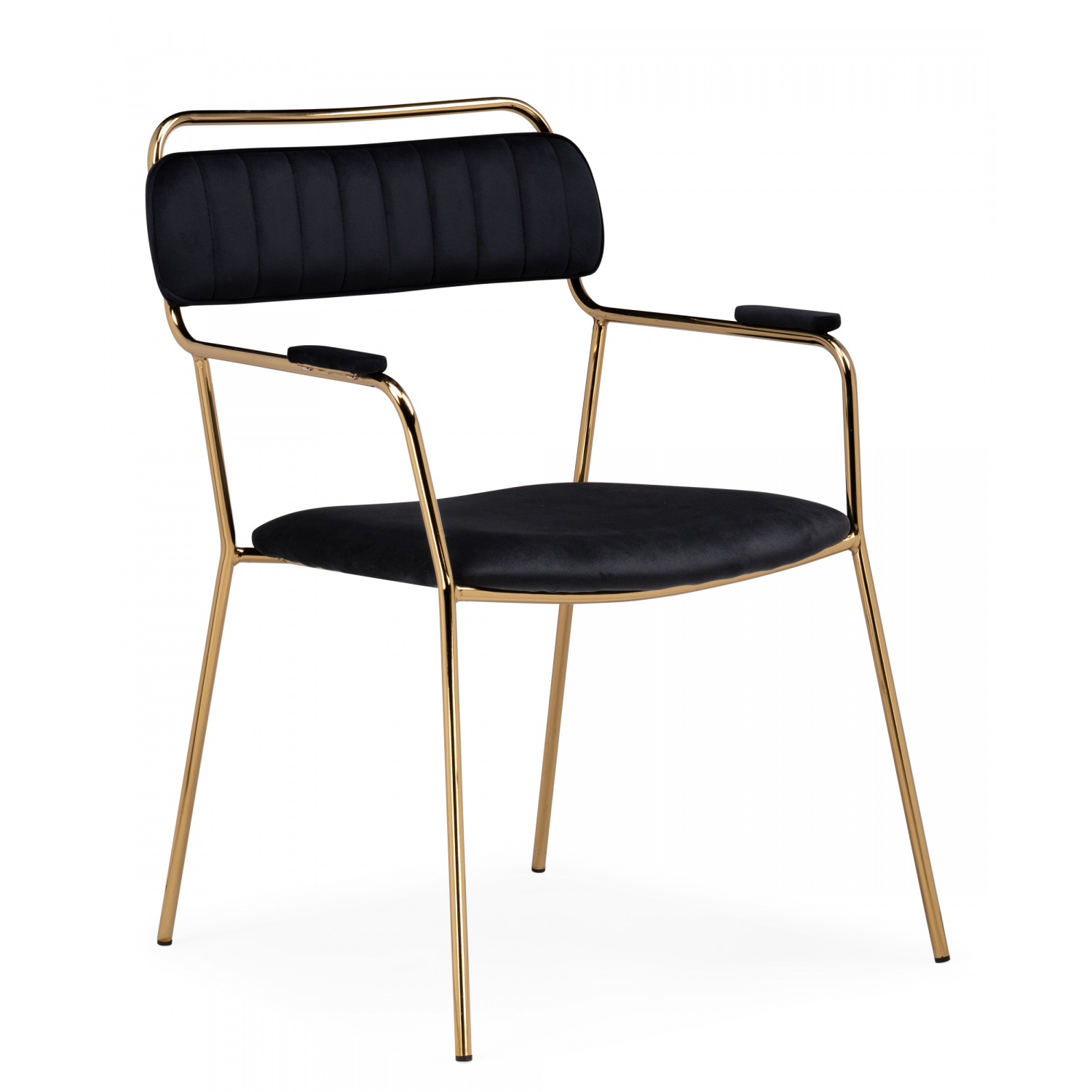 Изображение товара Стул Woodville 15652 45x86x65 см велюр цвет черный