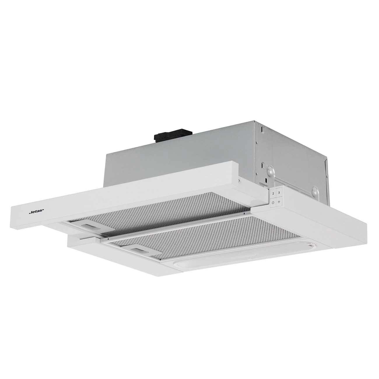 Изображение товара Встраиваемая вытяжка Aurora LX/WH/F/50 50 см белая с фильтром и LED подсветкой