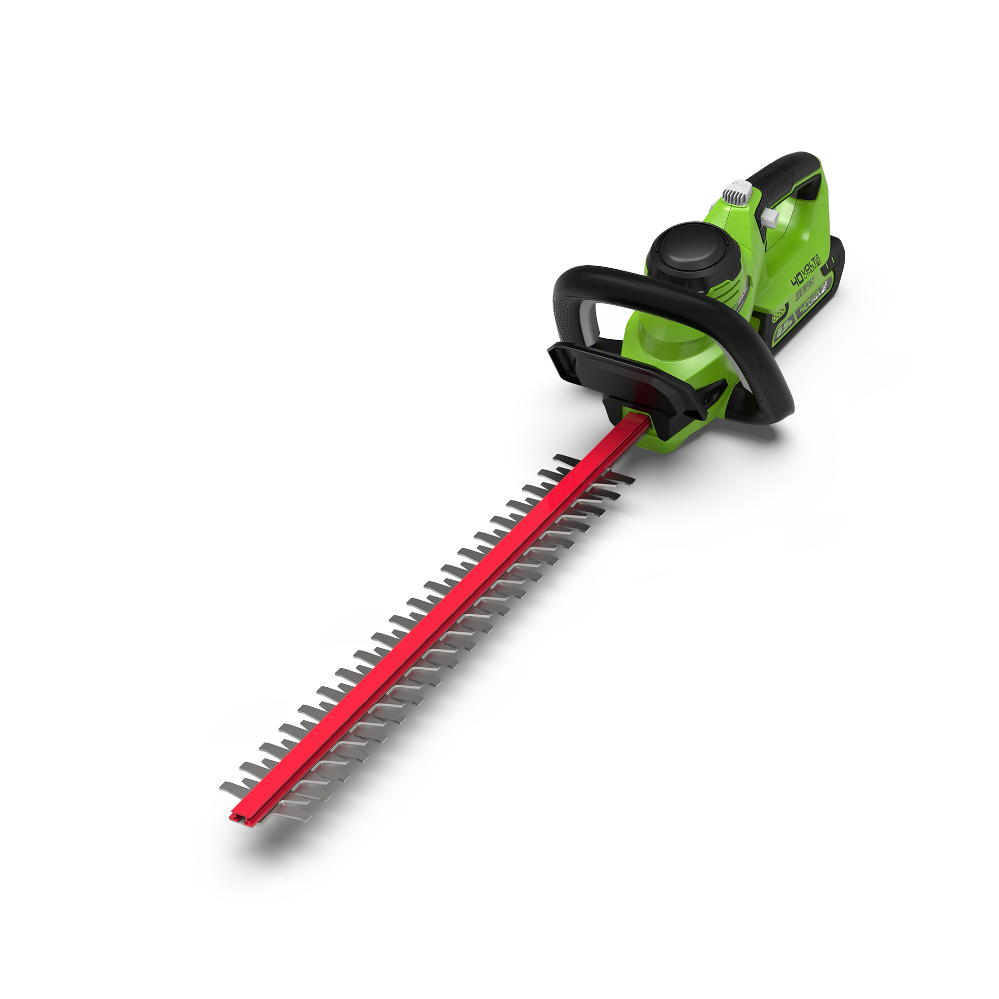 Изображение товара Кусторез аккумуляторный Greenworks 2200907 40 В 61 см для обрезки веток и изгородей