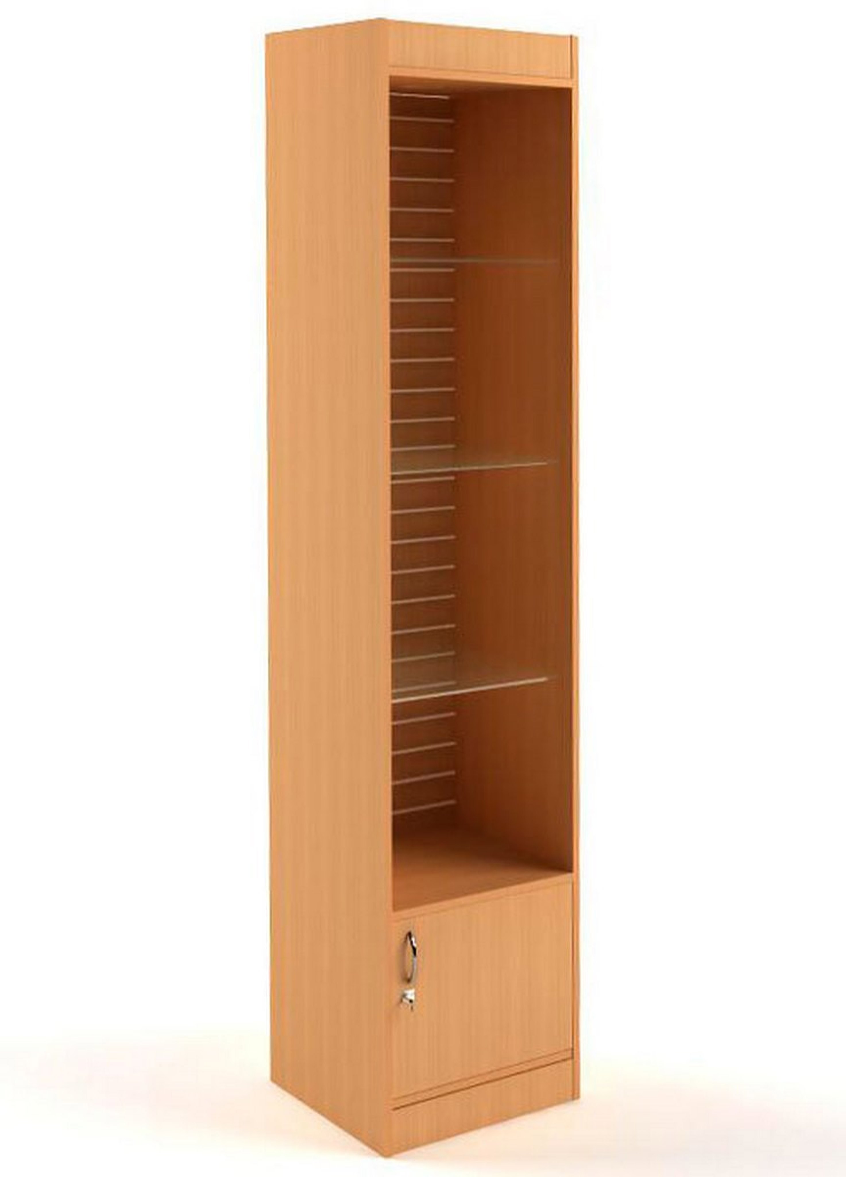 Изображение товара Шкаф-витрина 45x200 см без верхних дверей цвет бук