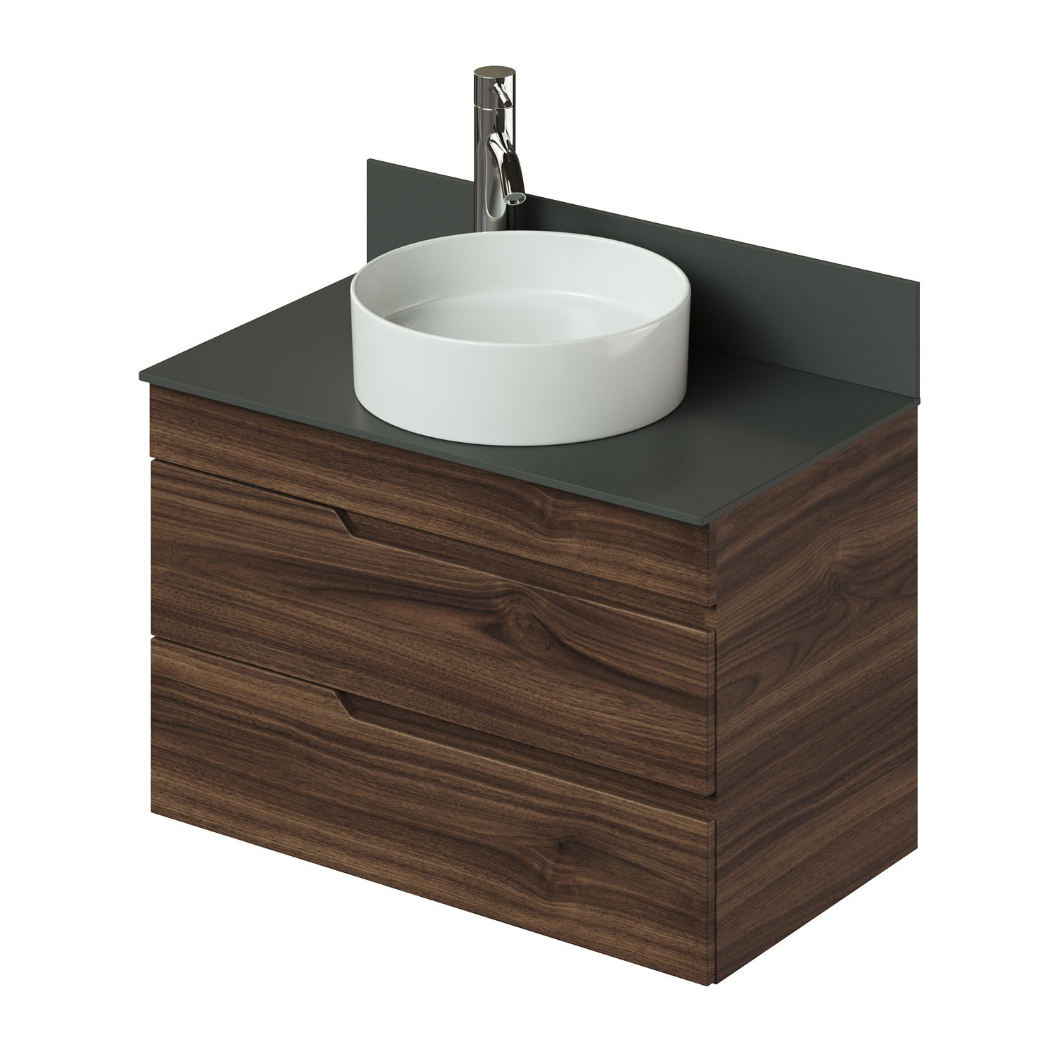 Изображение товара Тумба под раковину подвесная Итана 4657834373228 79.6см цвет коричневый