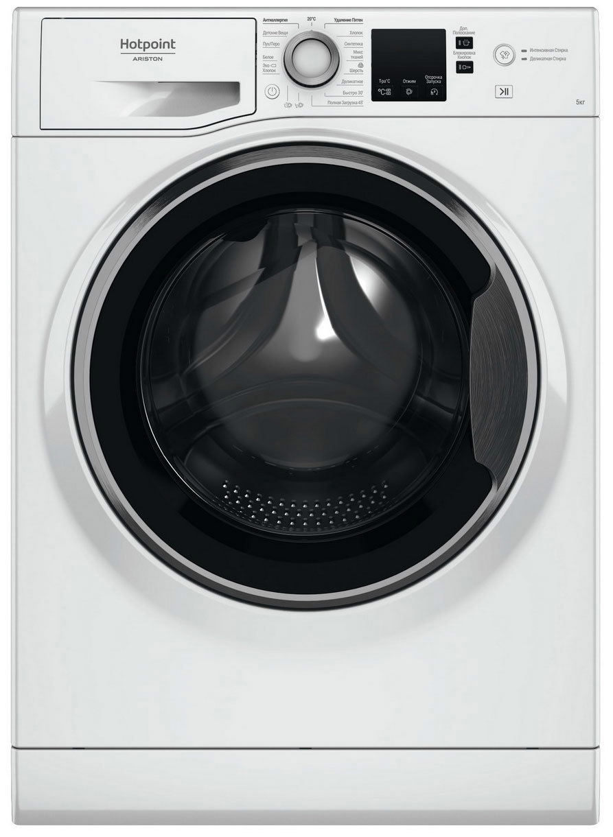 Изображение товара Стиральная машина Hotpoint Nus 5015 s ru 59.5x85x34.8 см 5 кг цвет белый