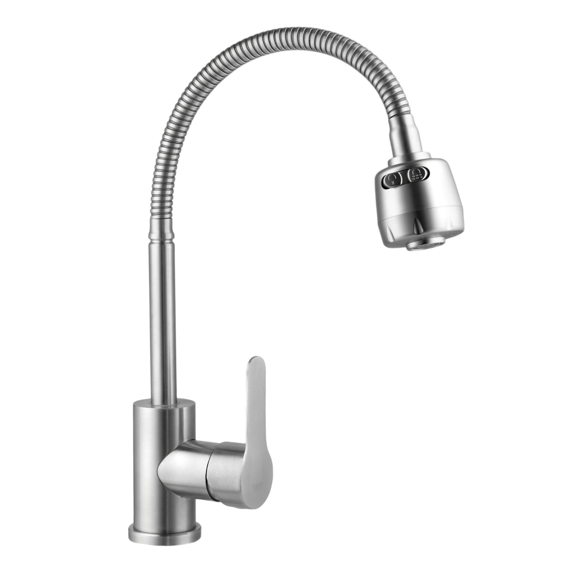 Изображение товара Смеситель для кухни Potato P58303S гибкий излив сатин