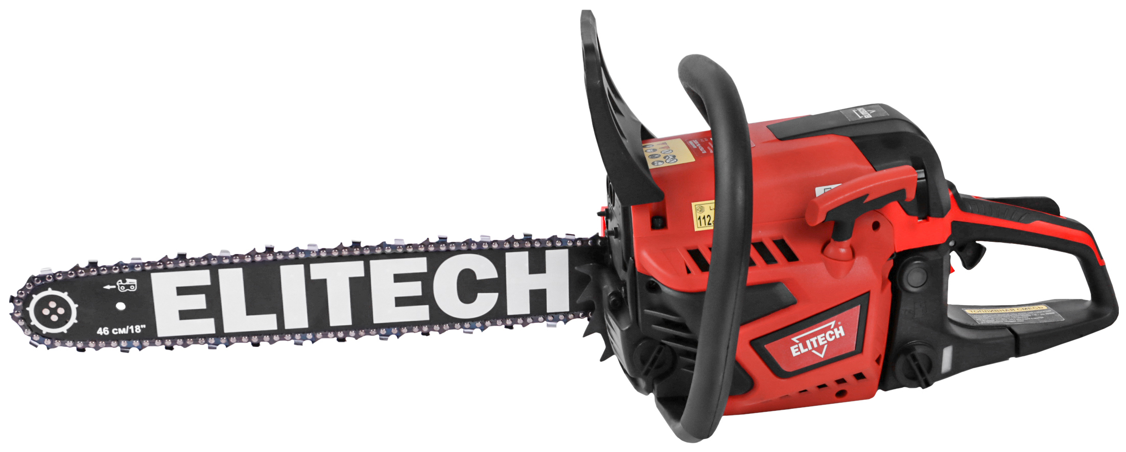 Изображение товара Бензопила Elitech 205454 3.3 л.с. шина 45 см Изображение товара Бензопила Elitech 205454 3.3 л.с. шина 45 см