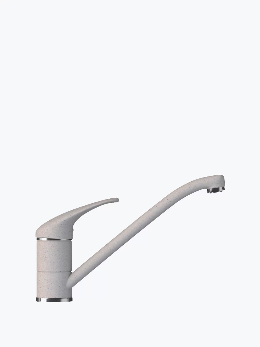 Изображение товара Смеситель для кухни Polygran 726316 поворотный низкий 17 см серый