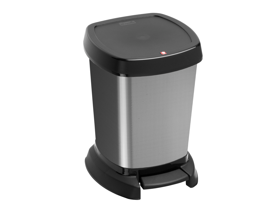 Изображение товара Контейнер для мусора с педалью ROTHO PASO 6 л серебристый