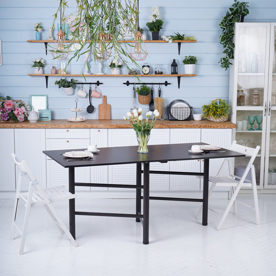 Изображение товара Кухонный стол прямоугольный Frenesie Столкнижкавенге 26x166 см лдсп цвет венге