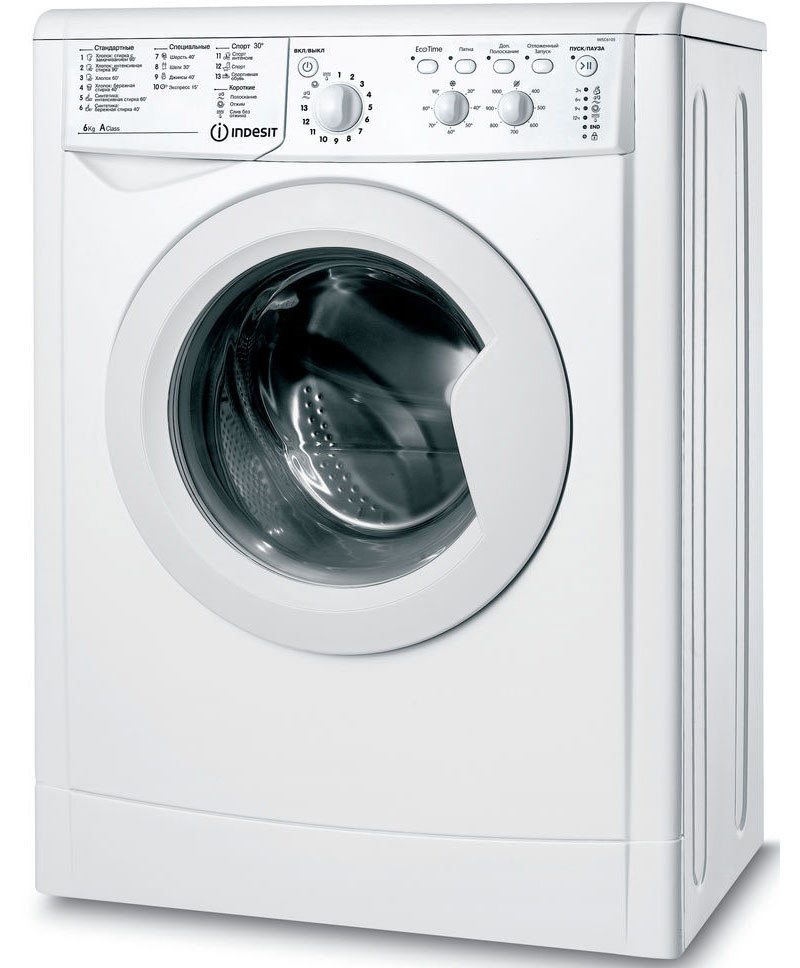 Изображение товара Стиральная машина Indesit IWSC 6105 CIS 6 кг 16 программ фронтальная белая
