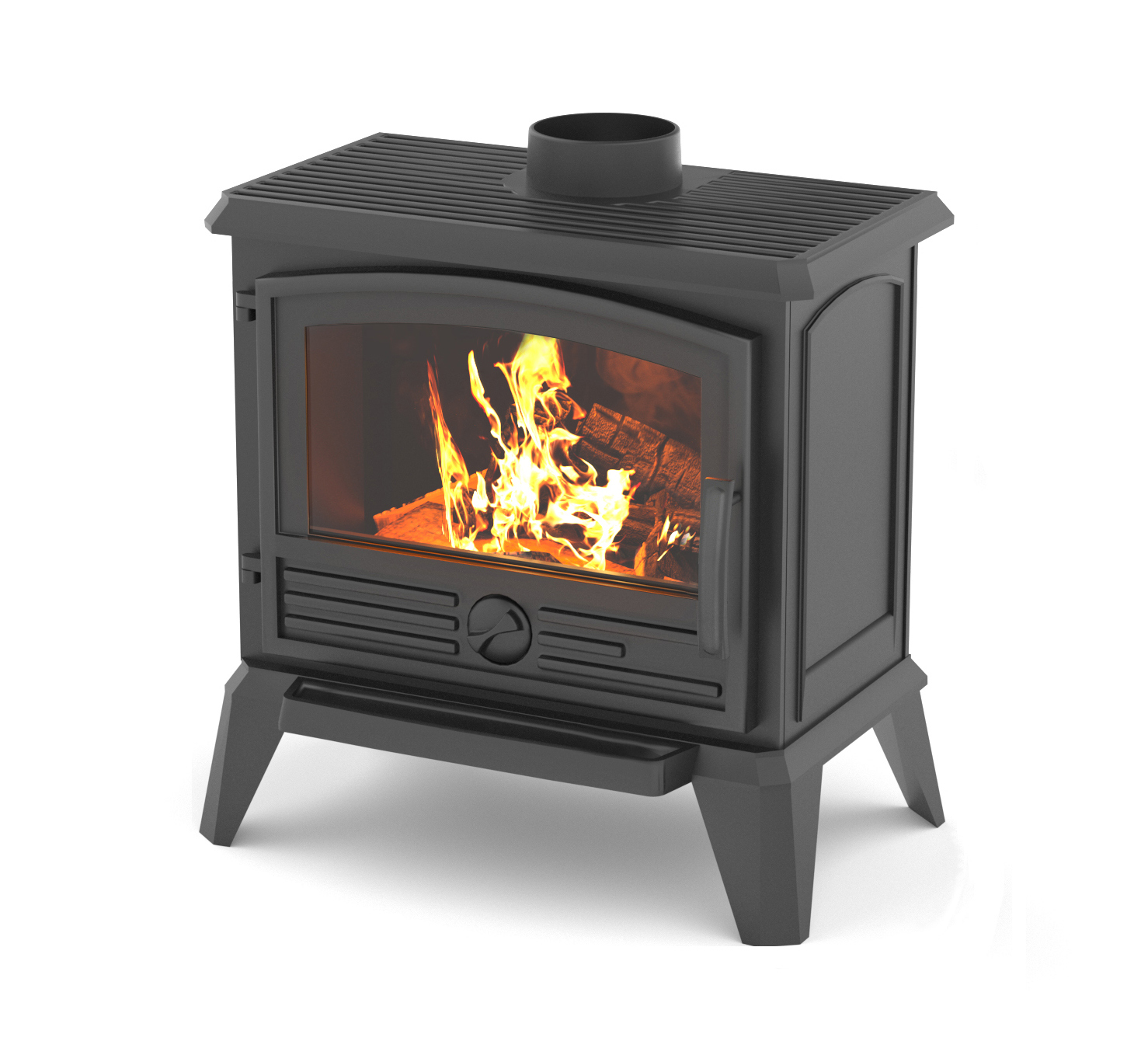 Изображение товара Печь-камин Эверест F8 8кВт 160м³ черный