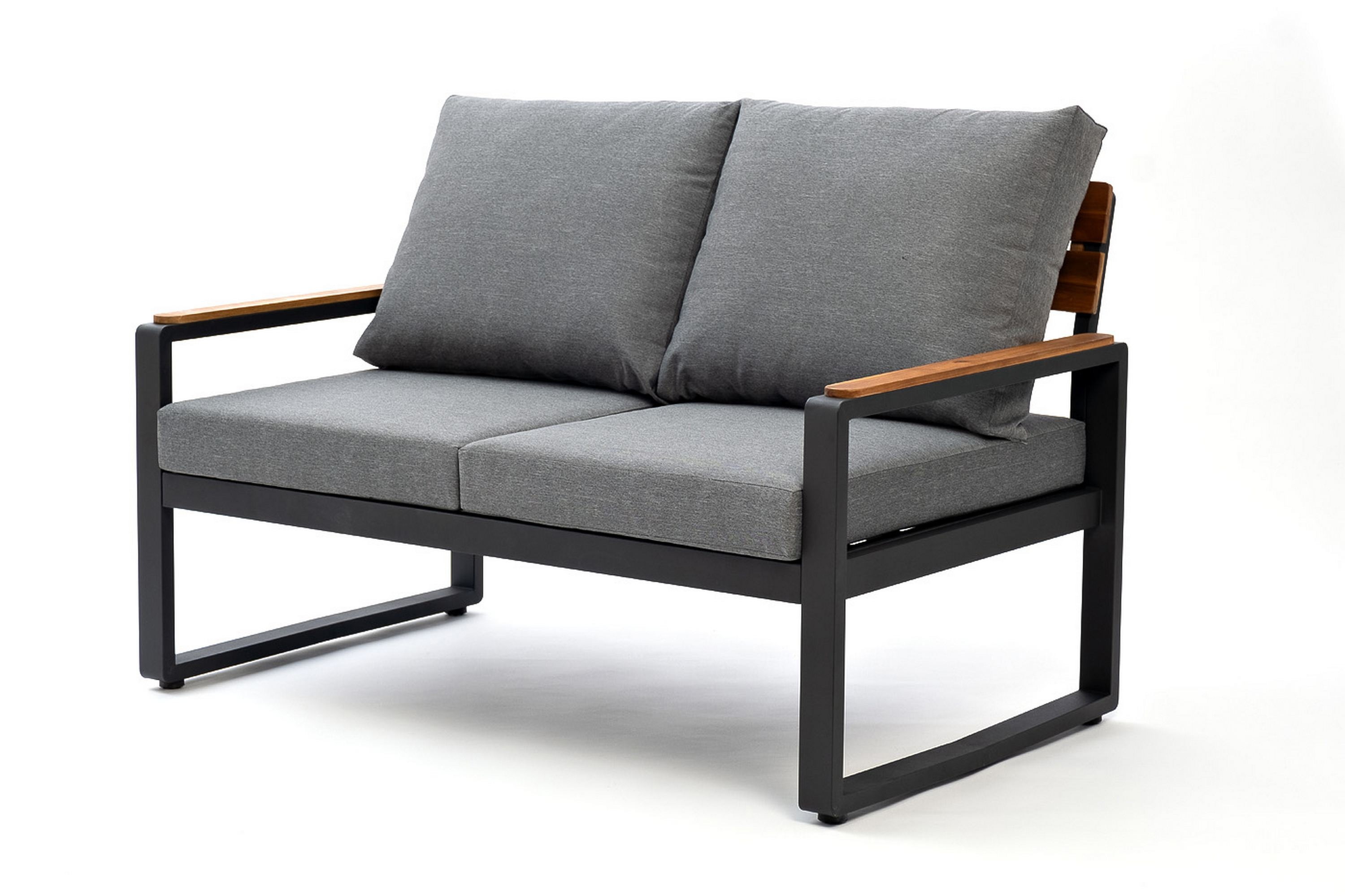 Изображение товара Диван садовый Joygarden 15497 TOPA 121 см x 75.5 см x 74 см алюминиевый сплав серый/серебристый