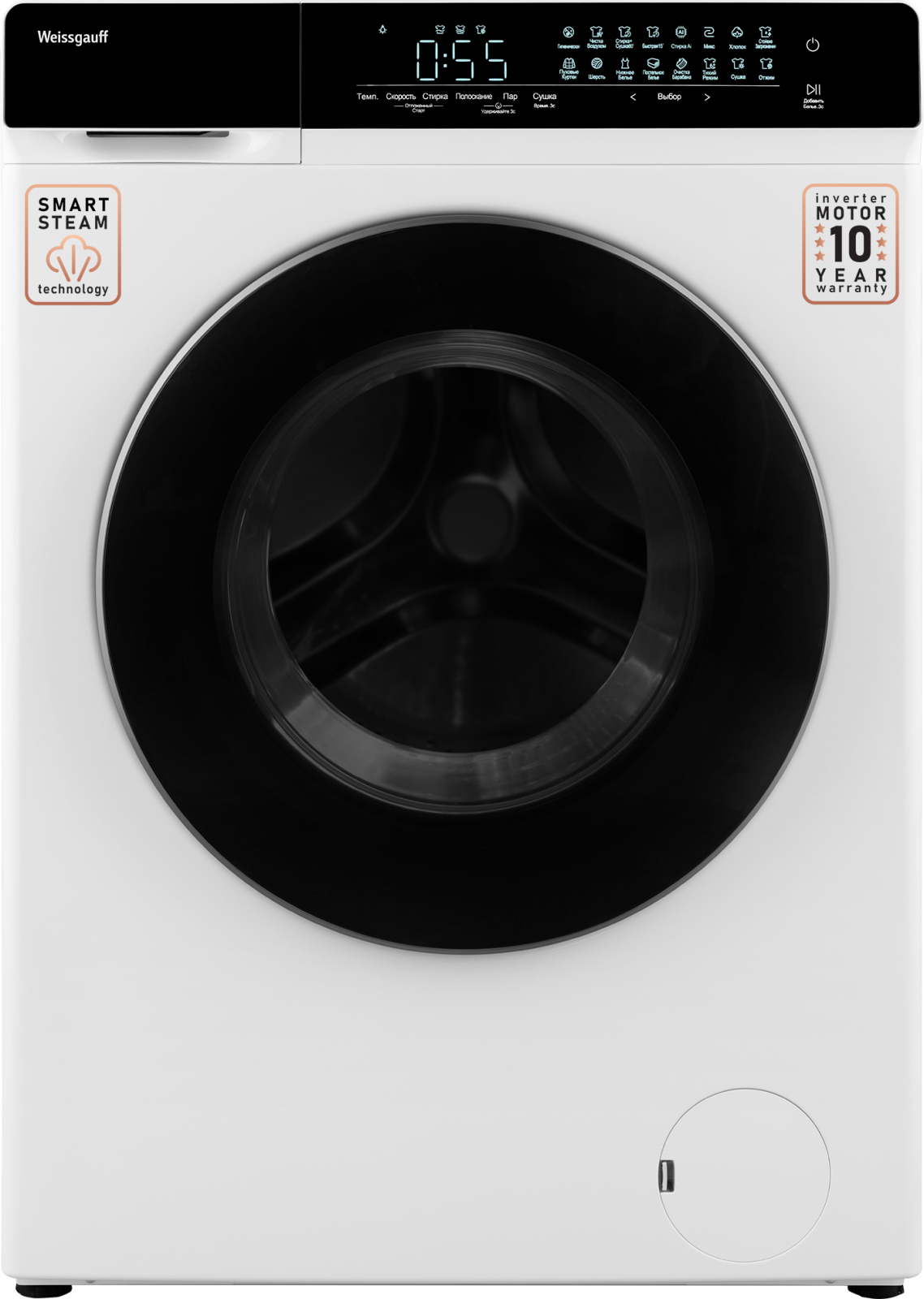 Изображение товара Стиральная машина Weissgauff WMD 788 Touch с сушкой и паром 12 кг