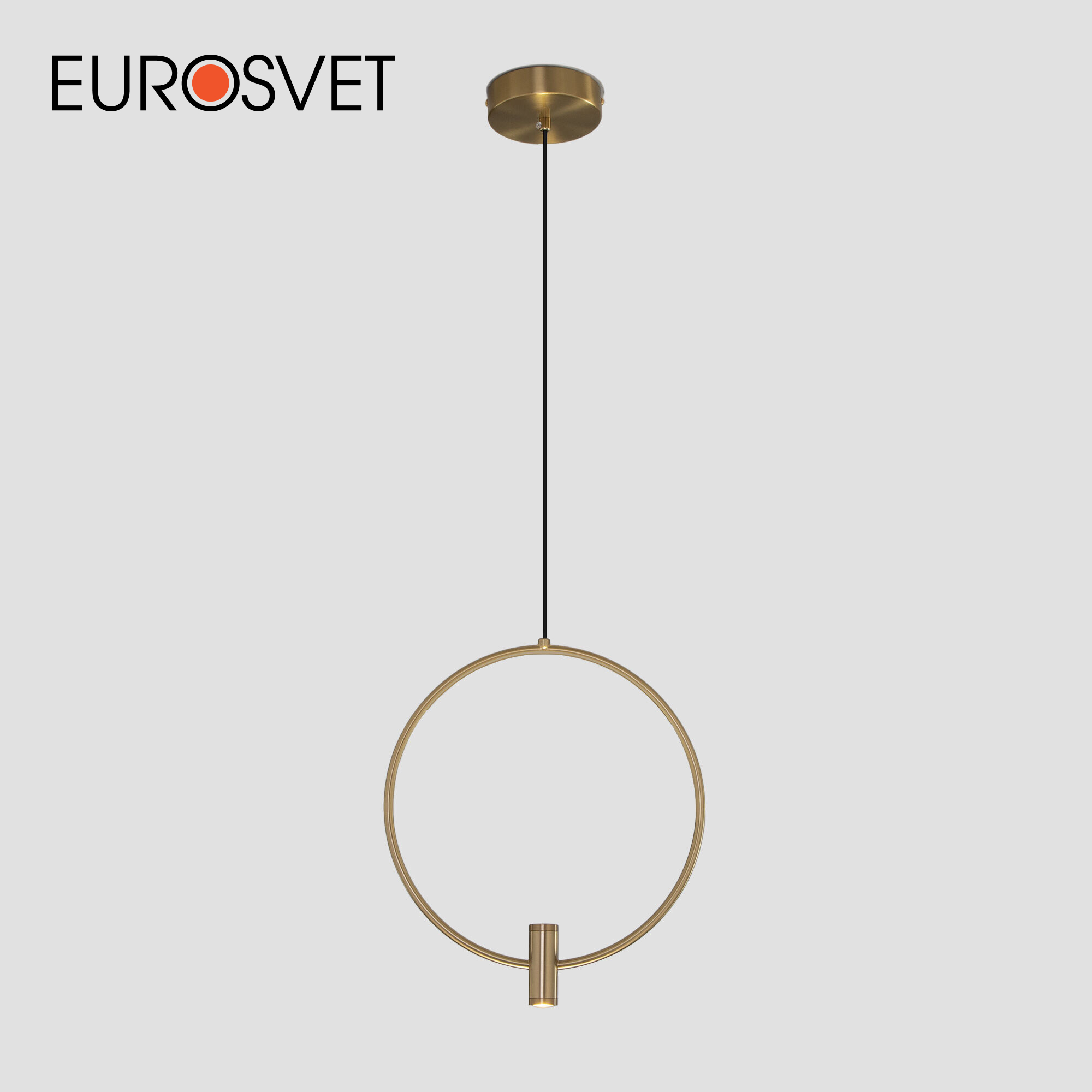 Изображение товара Светильник подвесной светодиодный Eurosvet 50257/1 led 1 м² нейтральный белый свет цвет жёлтый/золотой