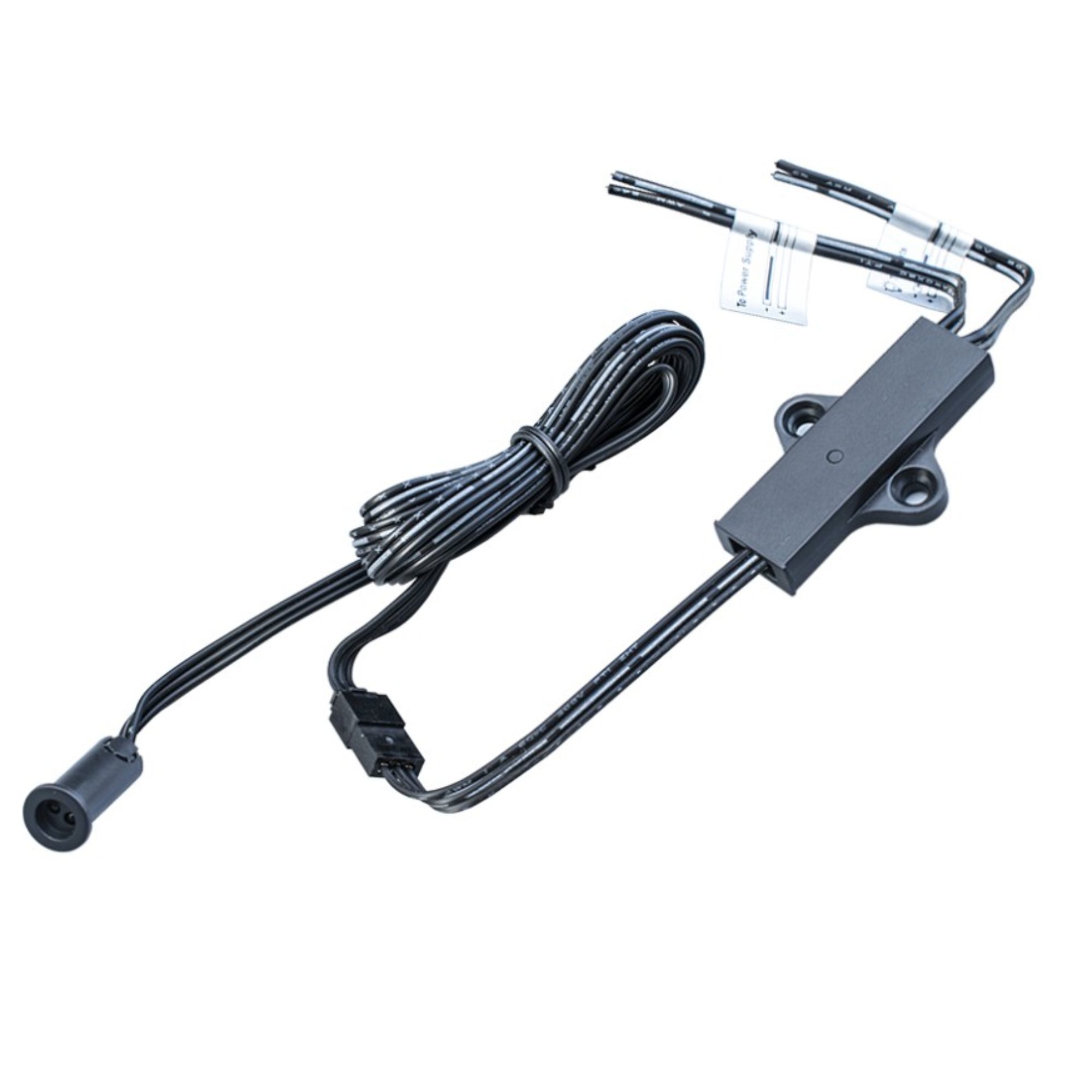 Изображение товара Выключатель сенсорный накладной Gls D21612 2 режима дверь/рука цвет черный