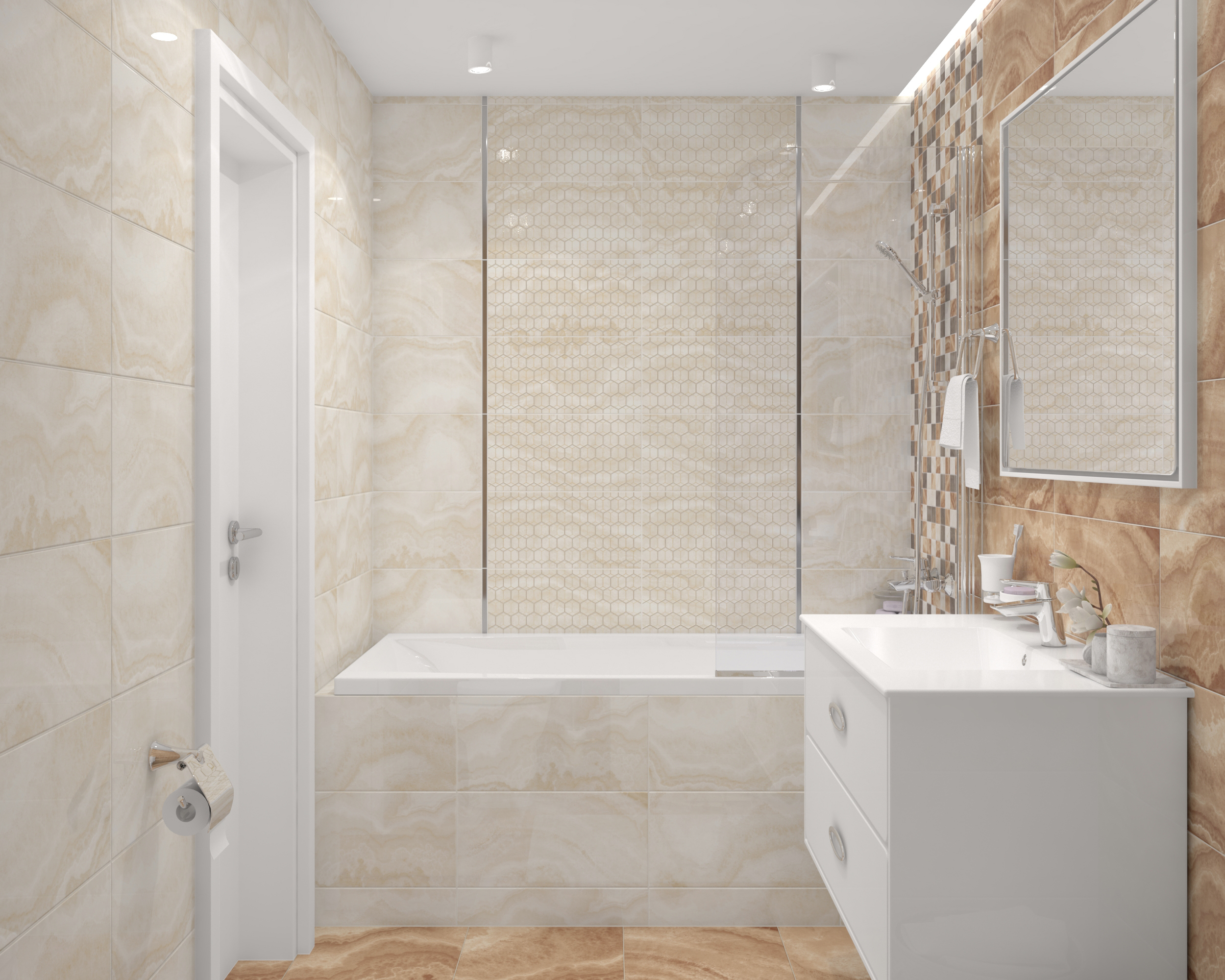 Изображение товара Керамическая плитка Laparet Prime 25x50 см белая