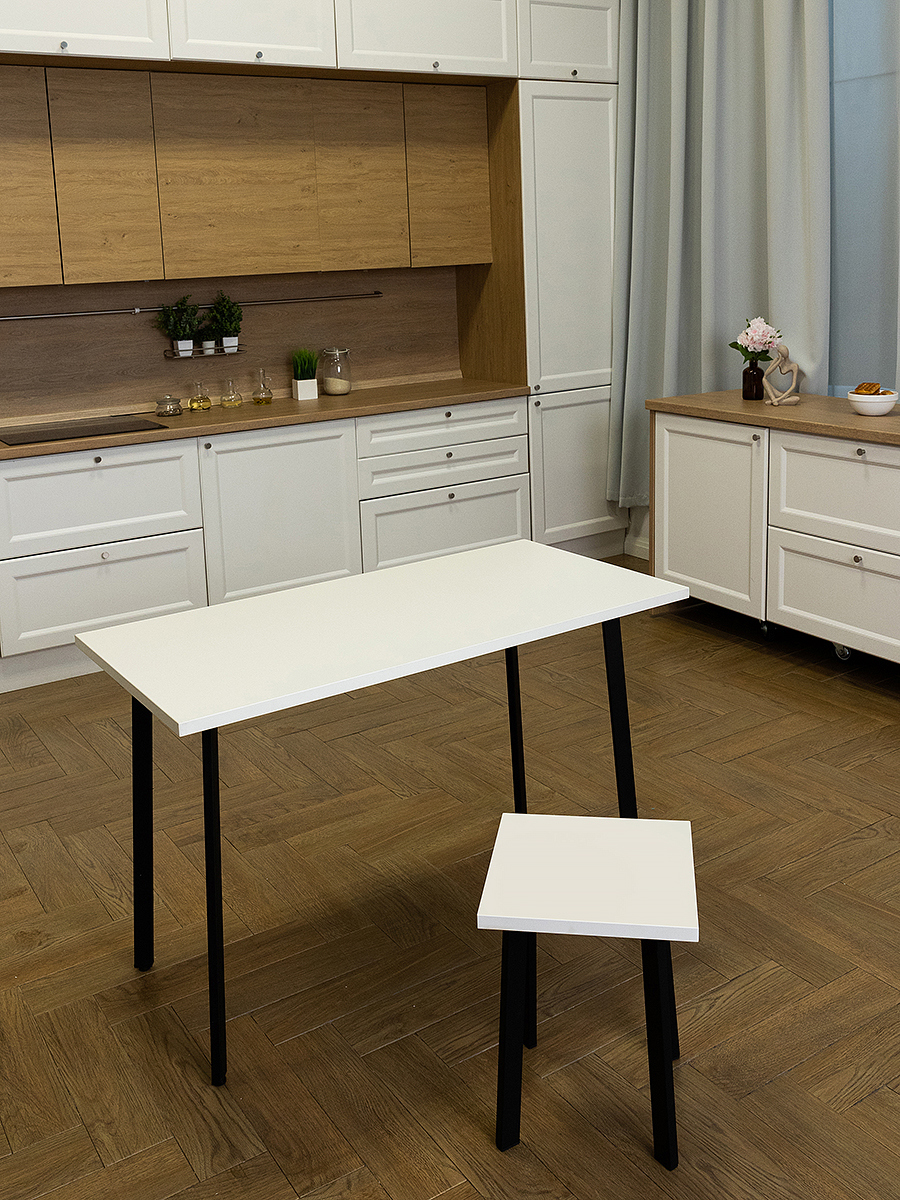 Изображение товара Кухонный стол Diko Loft Delight Dining 120х70х75 см цвет белый