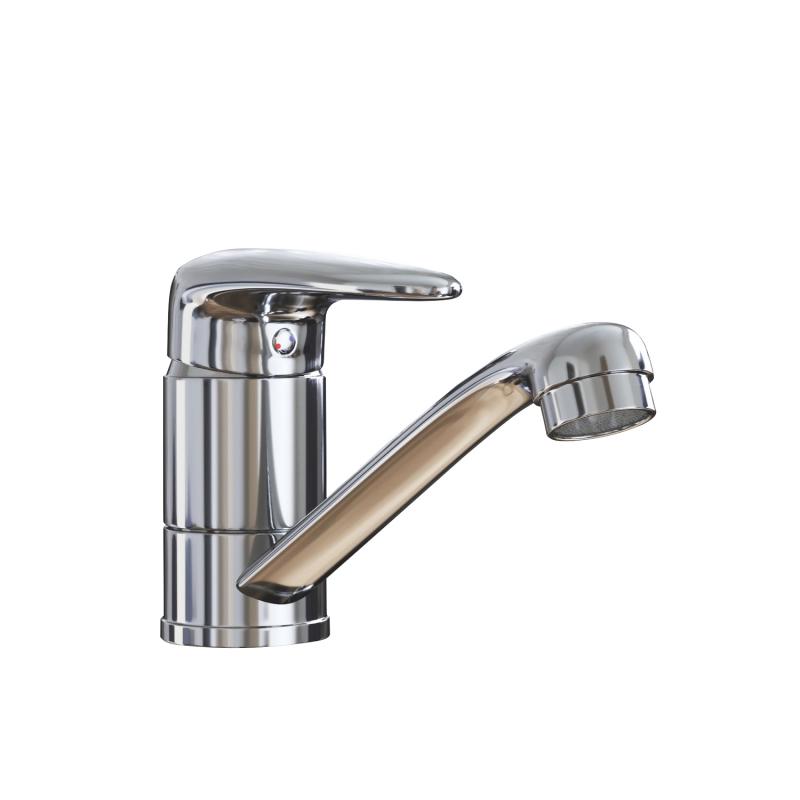 Изображение товара Смеситель для кухни Ml ML08-031 поворотный излив 8 см цвет хром