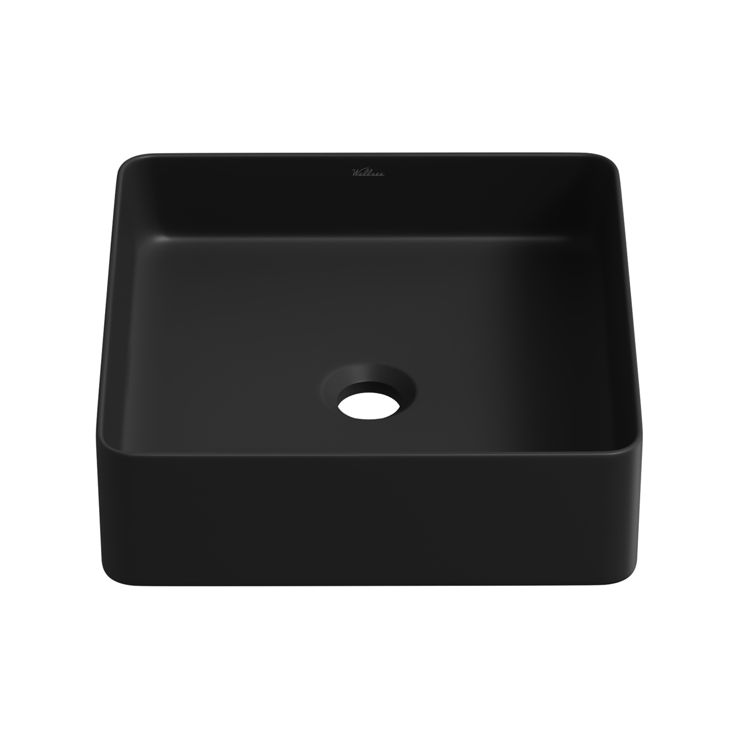 Изображение товара Раковина накладная для ванной Wellsee FreeDom 2.0 323010000 36 см цвет матовый черный