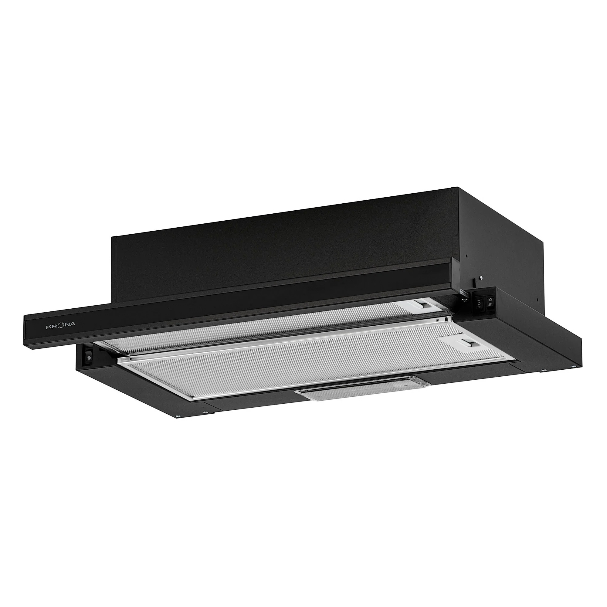 Изображение товара Вытяжка Krona KAMILLA 600 GLASS BLACK 60 см мебельная для кухни