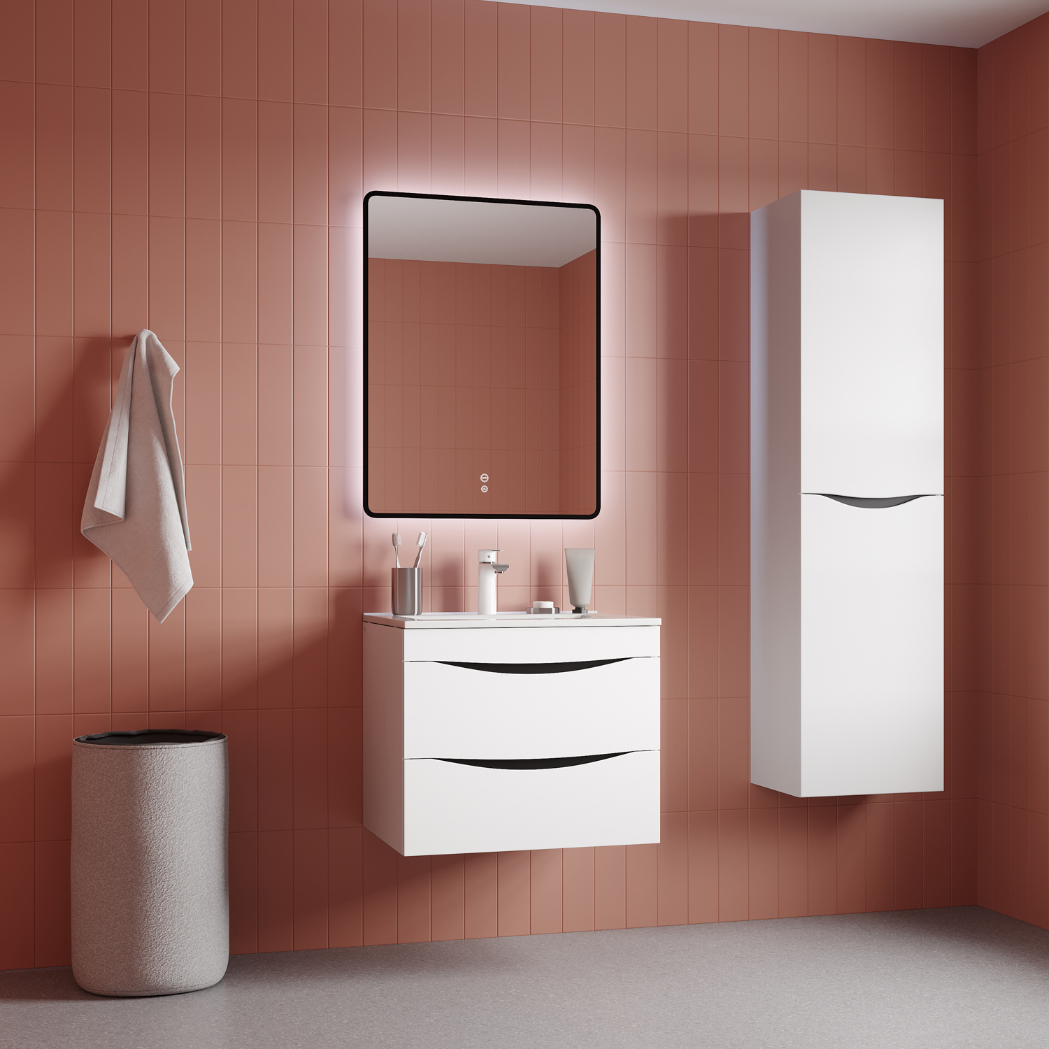 Изображение товара Зеркало для ванной комнаты с подсветкой и подогревом Iddis Cloud 60х80 см