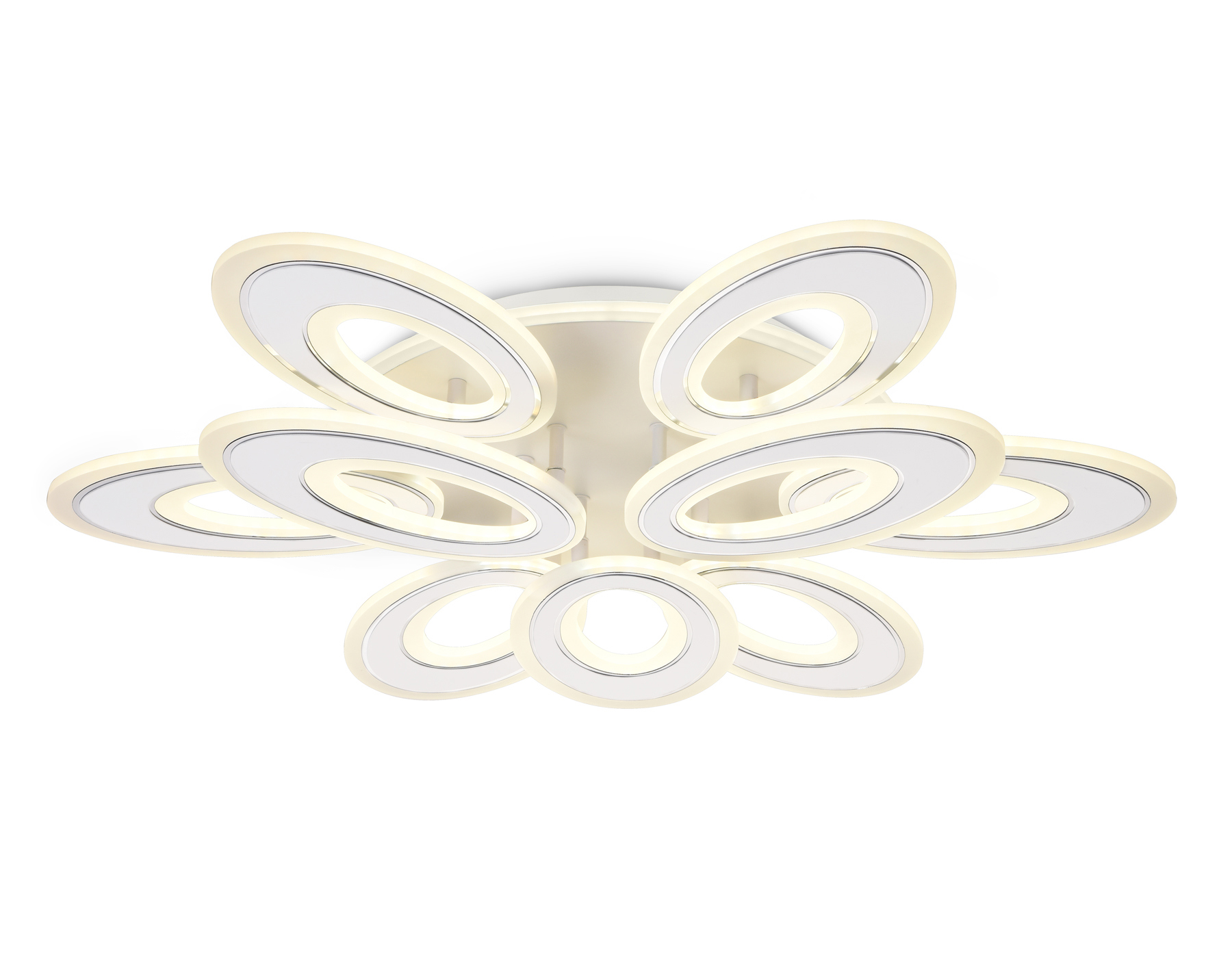 Изображение товара Люстра потолочная светодиодная Ambrella light Acrylica FA8933 с пультом управления 72.77 м² регулируемый белый свет цвет хром белый