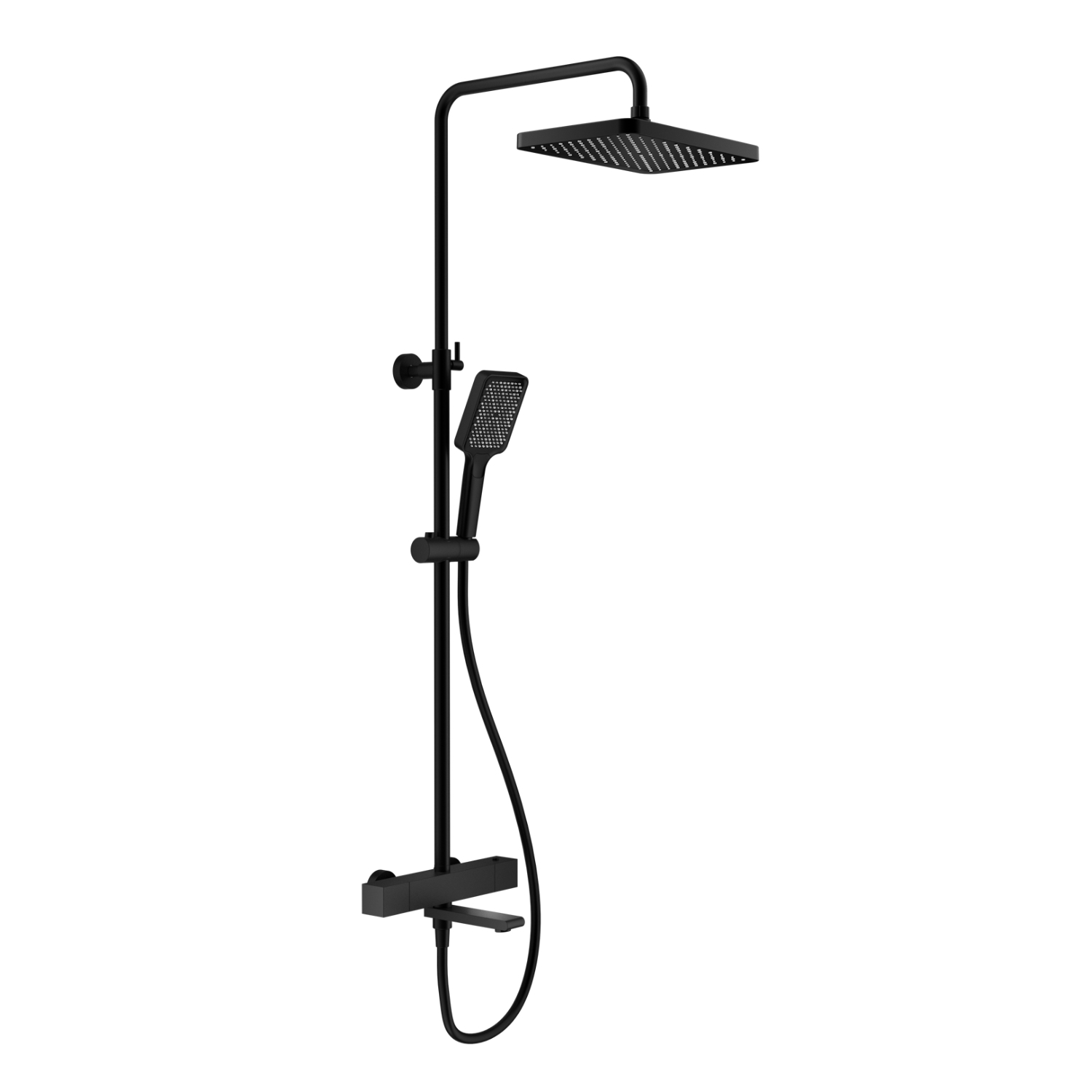 Изображение товара Душевая система SPLENKA S224.26.06 термостатический смеситель цвет черный