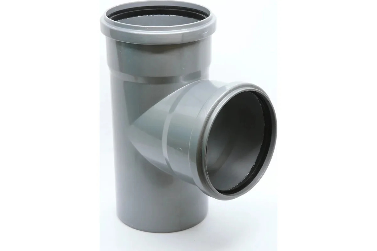 Изображение товара Тройник канализационный малошумный Flextron 110x110 мм 87° полипропилен